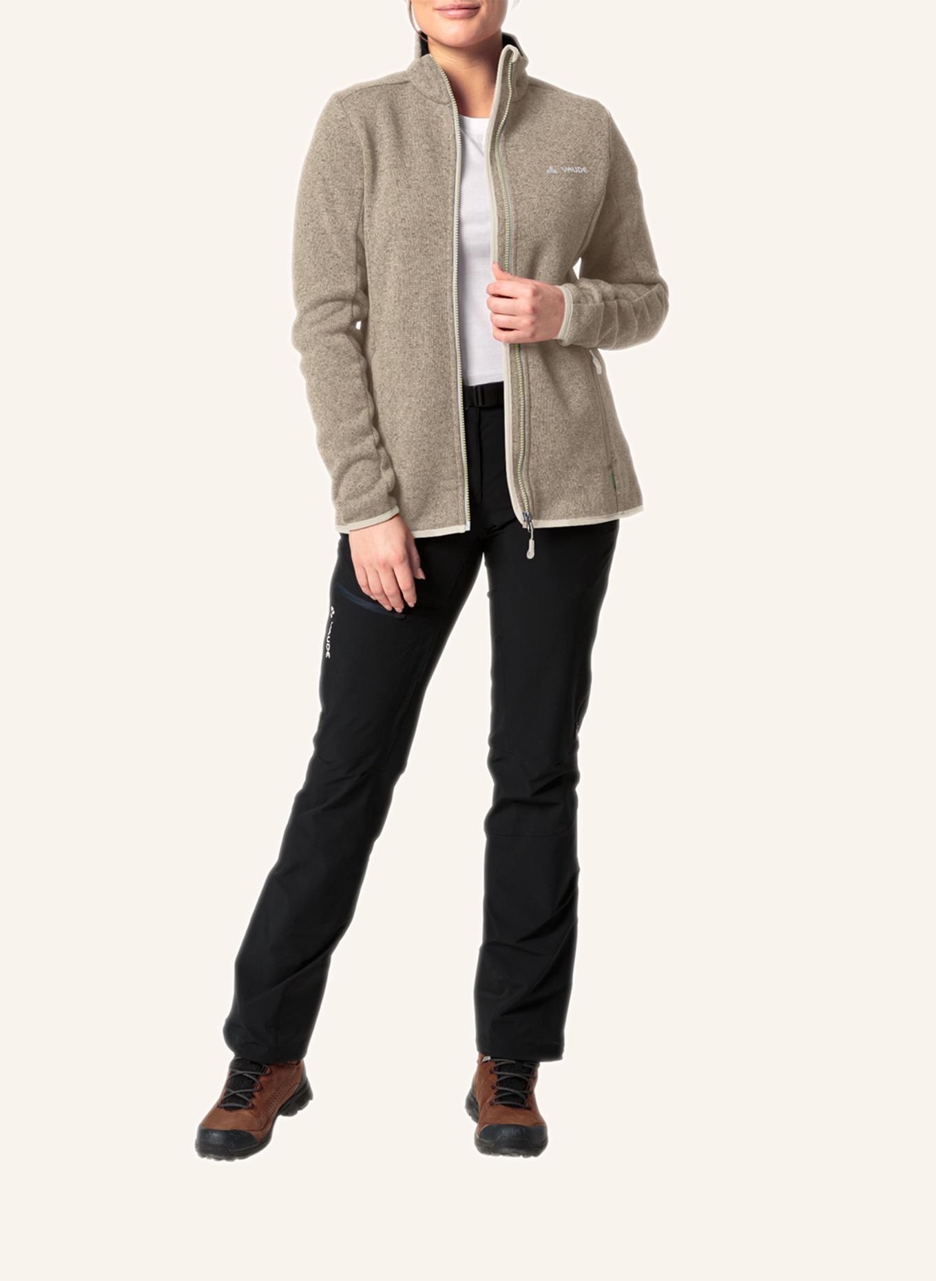 VAUDE Strick-Fleecejacke RIENZA: BEIGE