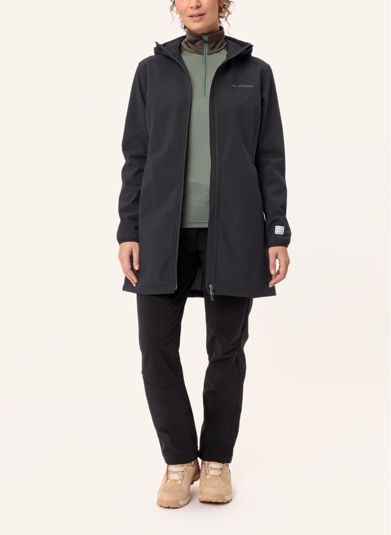 VAUDE Parka MOENA: SCHWARZ