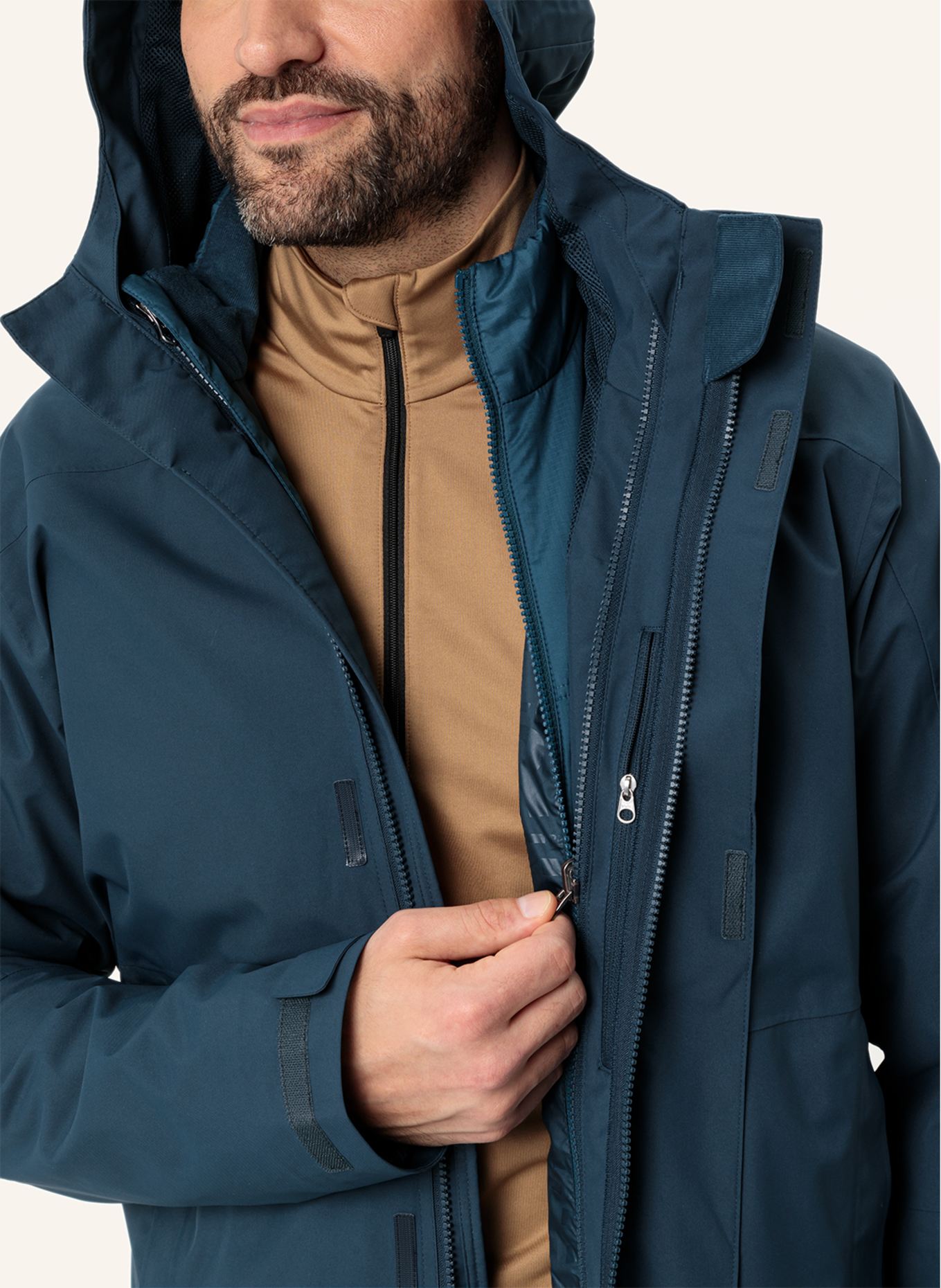 VAUDE 2-in-1-Jacke NEYLAND: BLAU