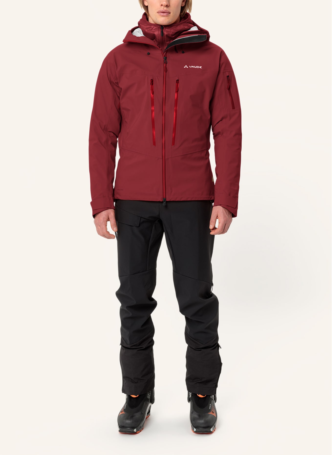 VAUDE Hardshell-Skijacke: ROT