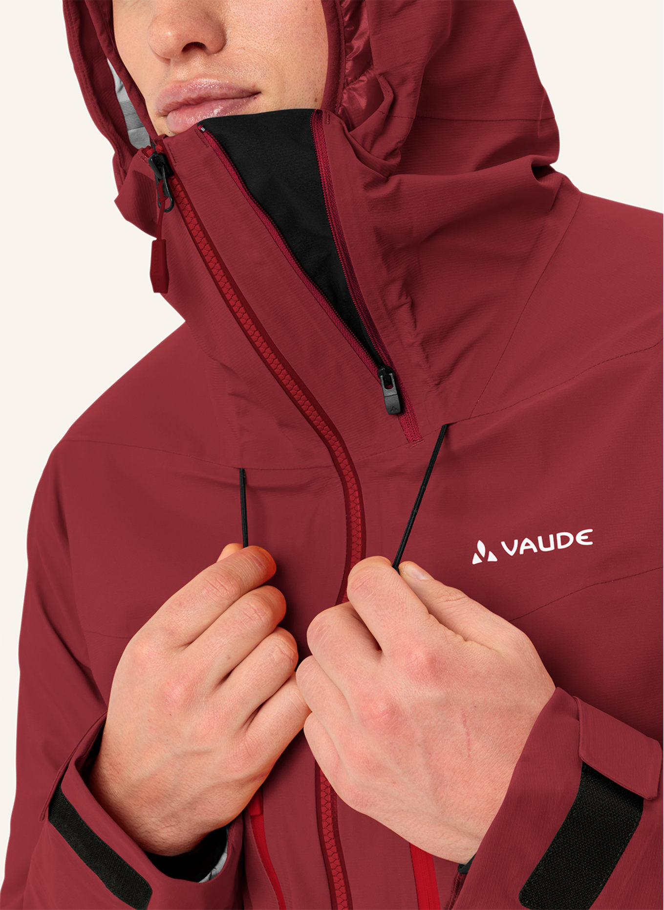 VAUDE Hardshell-Skijacke: ROT
