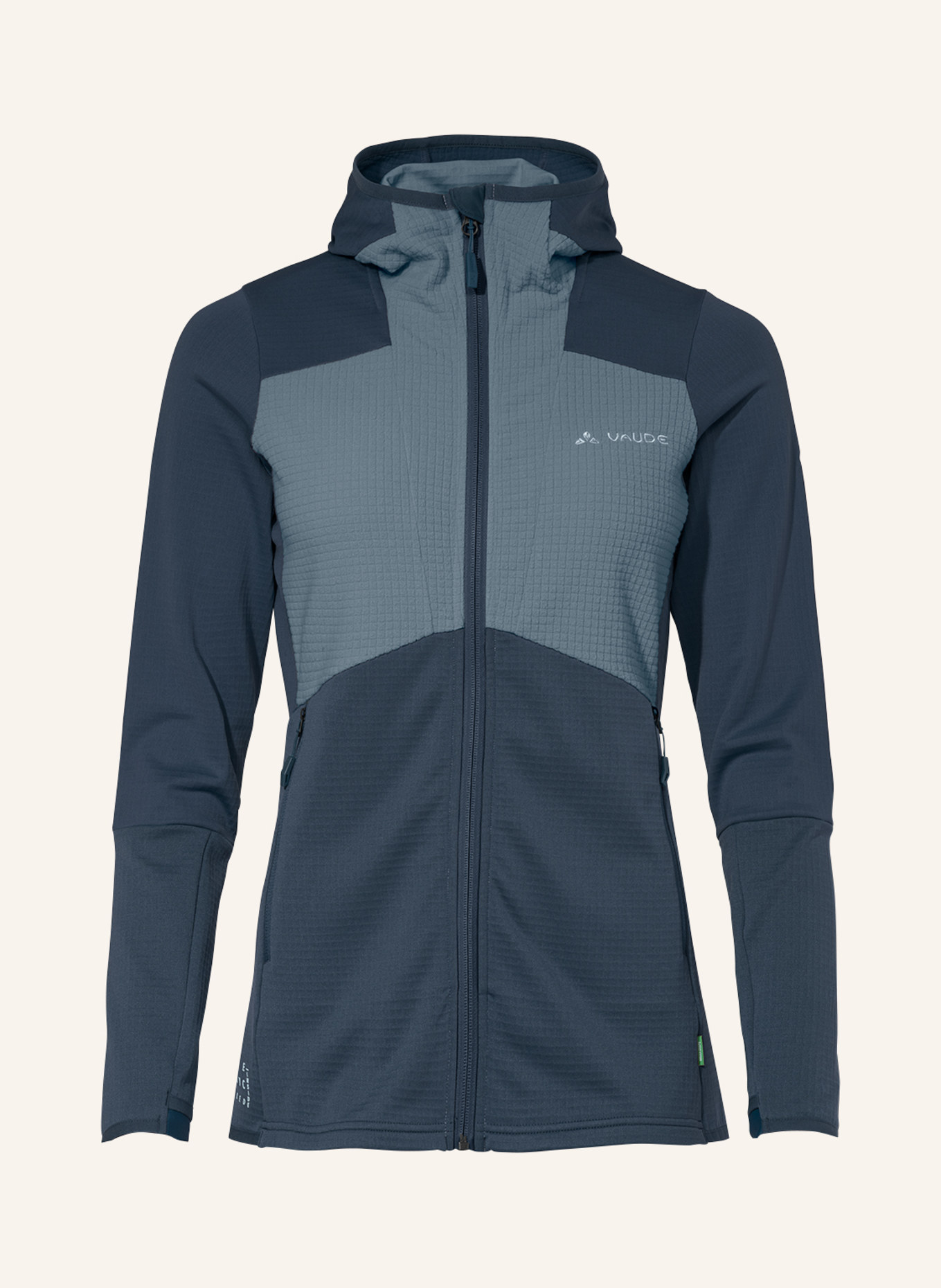 VAUDE Fleecejacke W MONVISO HD GRID FL J, Farbe: BLAU (Bild 1)