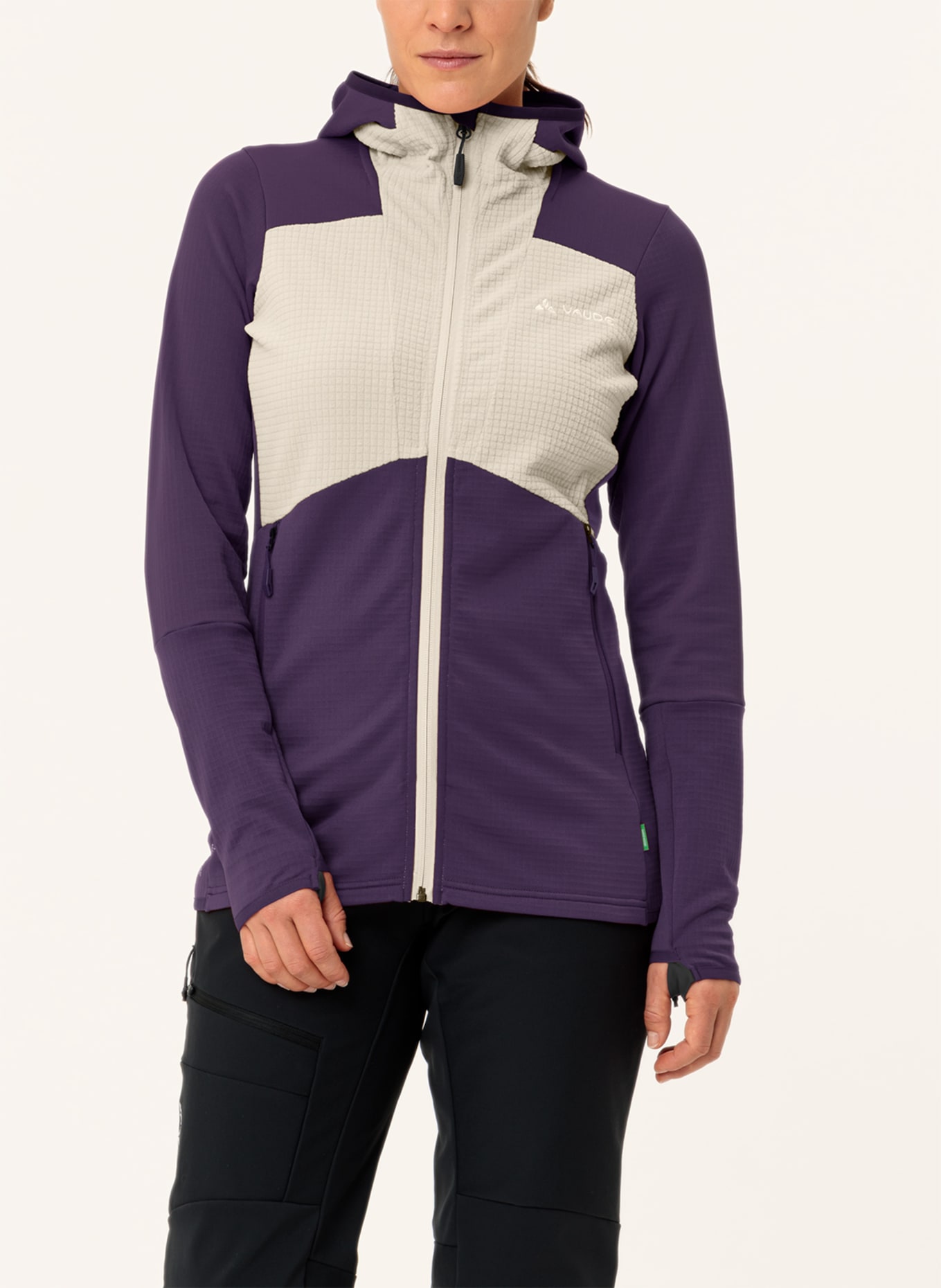 VAUDE Fleecejacke W MONVISO HD GRID FL J, Farbe: LILA (Bild 2)