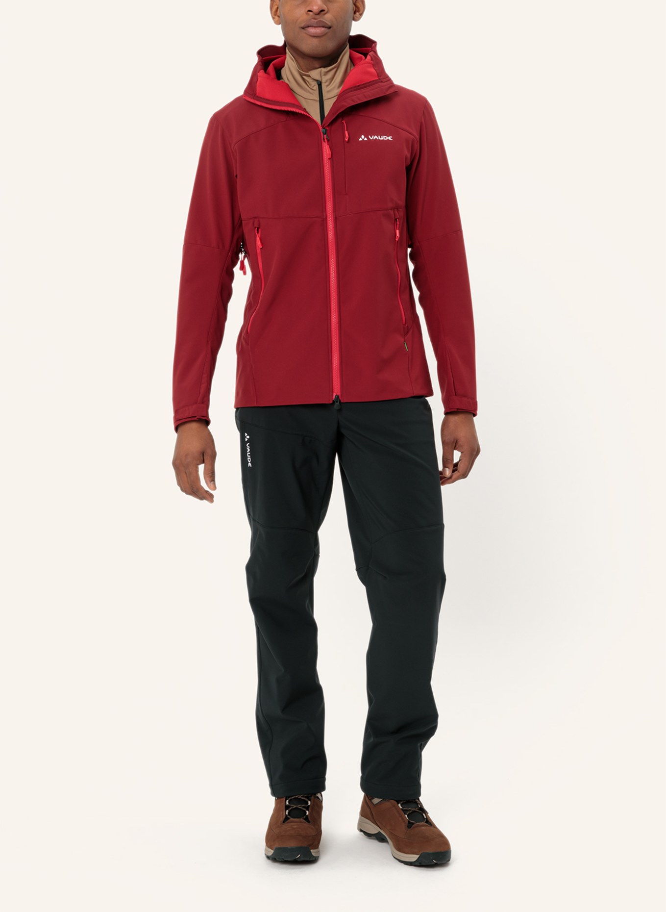 VAUDE Softshell-Jacke M ROCCIA SFT J II, Farbe: ROT (Bild 5)