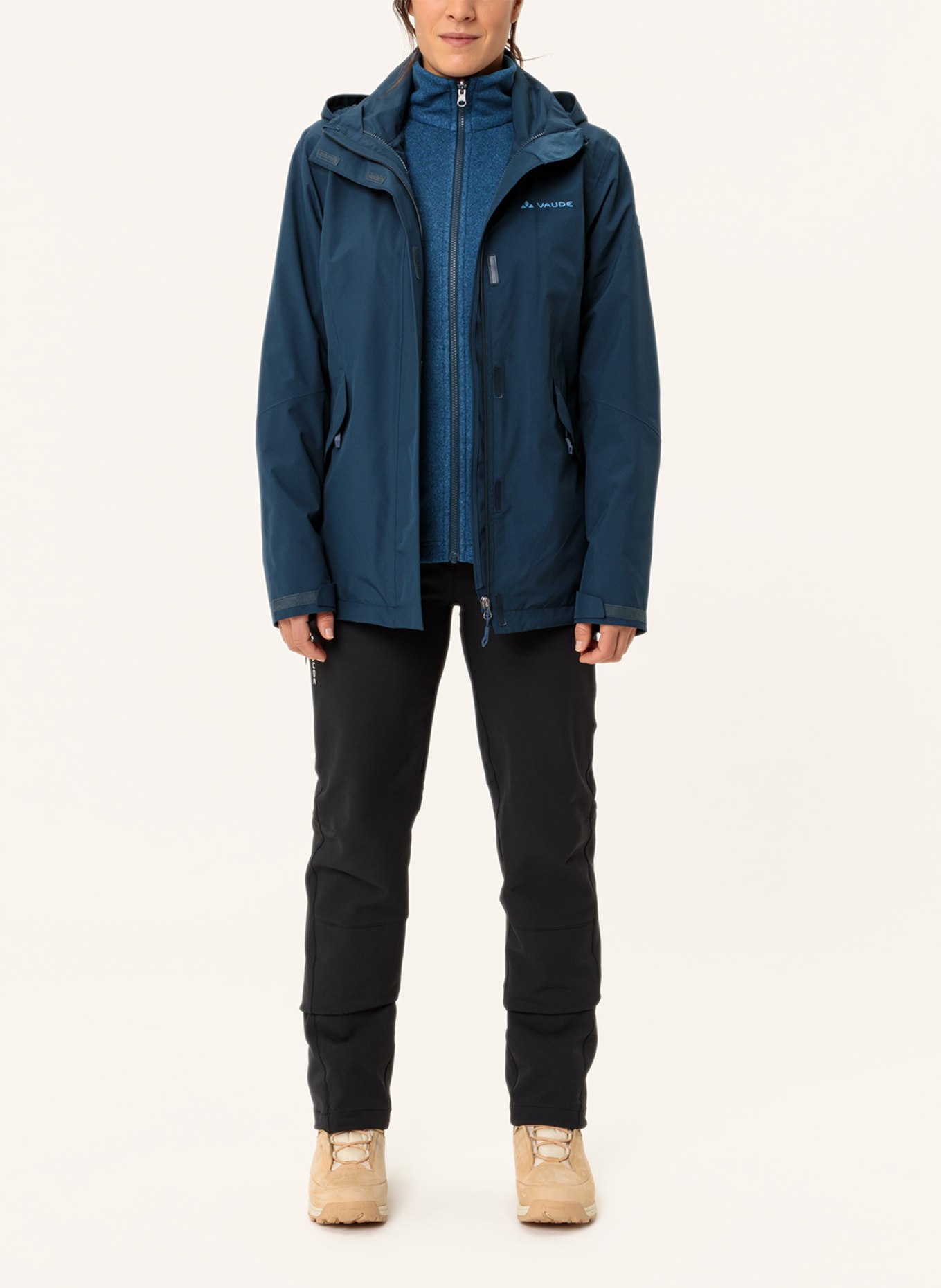 VAUDE 2-in-1-Jacke ROSEMOOR: BLAU