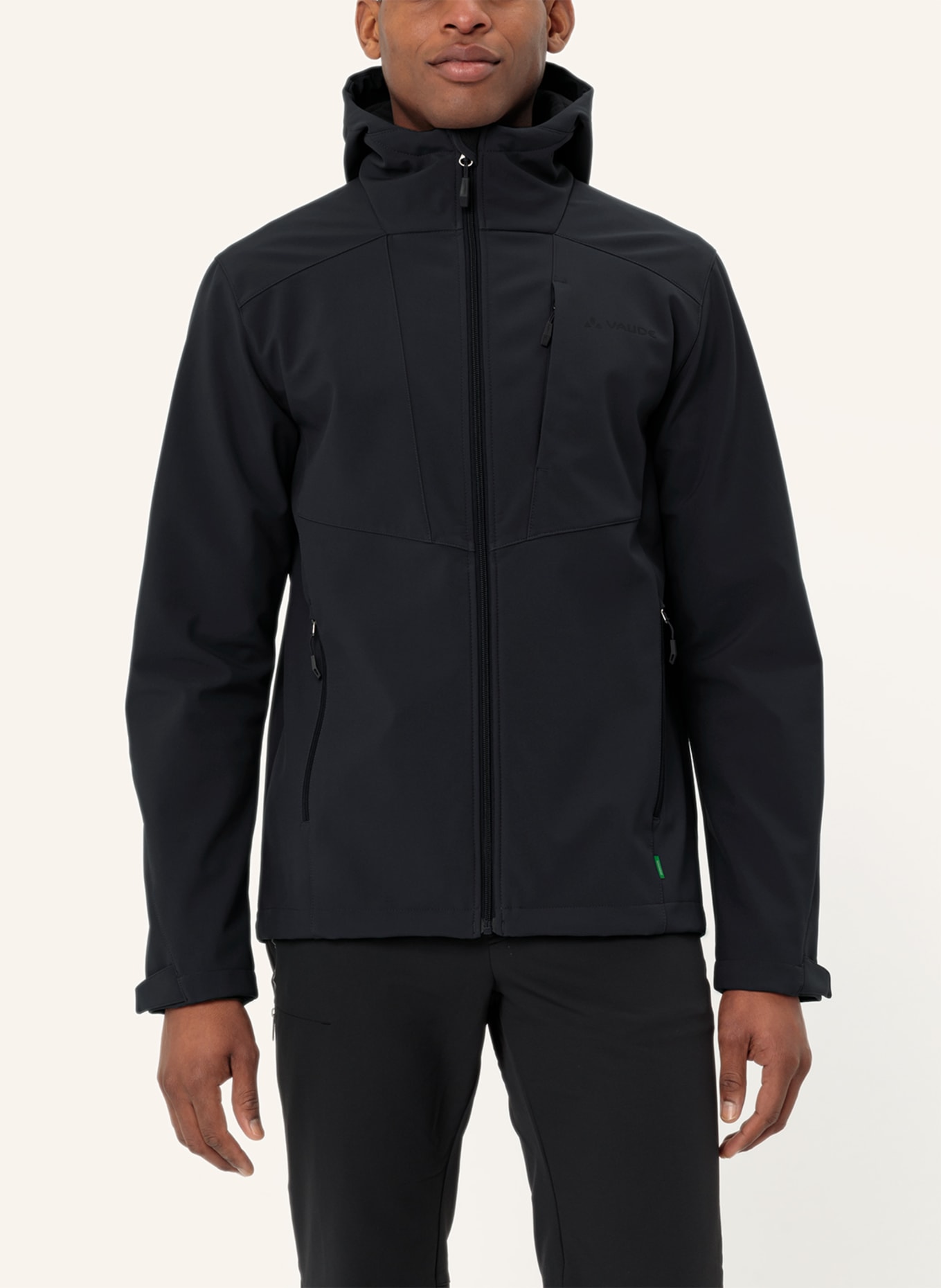 VAUDE Outdoor-Jacke M CYCLONE HOODED JACKET: SCHWARZ