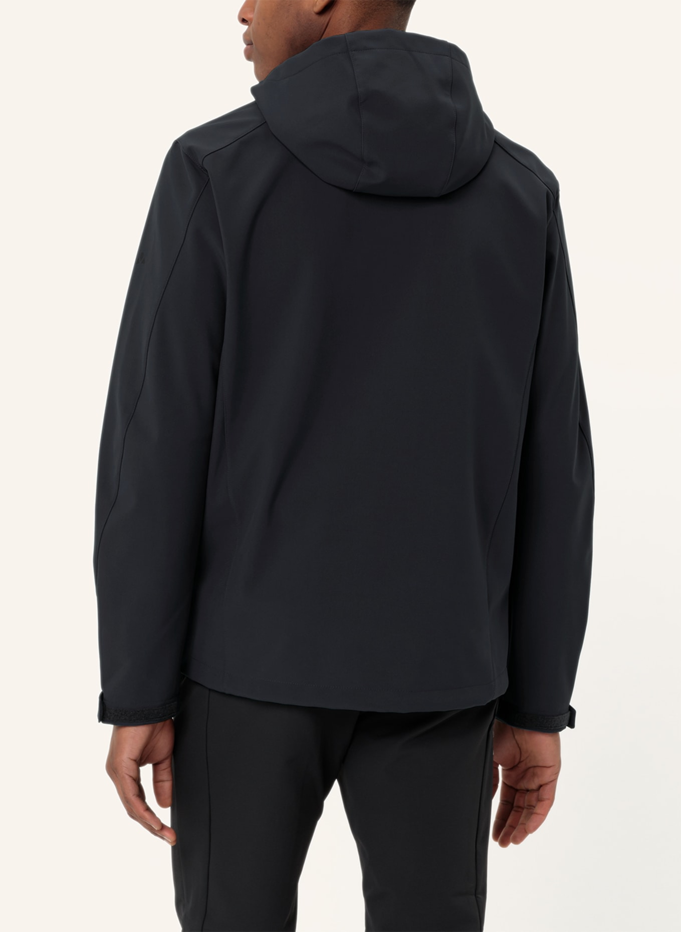 VAUDE Outdoor-Jacke M CYCLONE HOODED JACKET: SCHWARZ