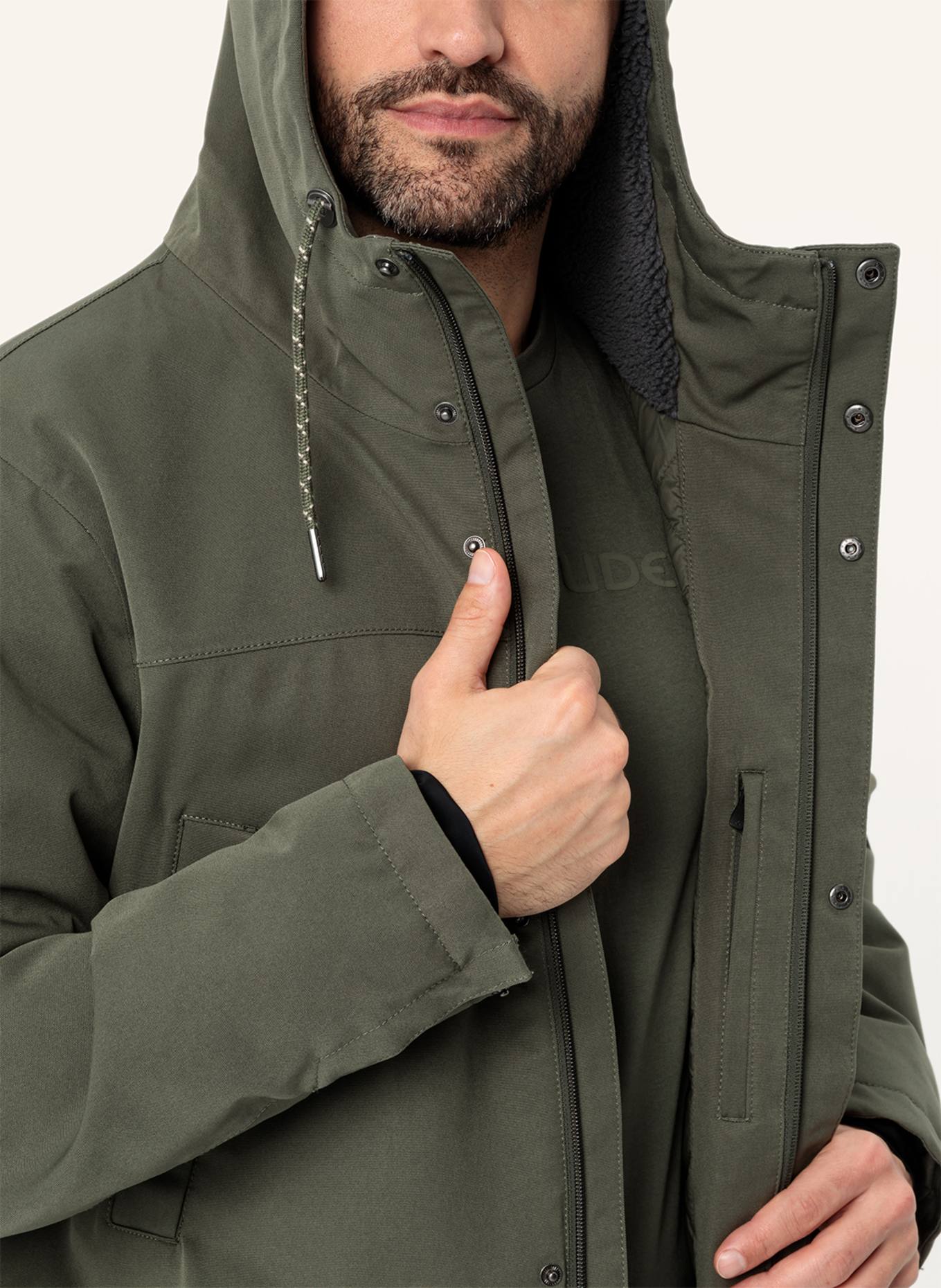 VAUDE Jacke M MANUKAU PR II, Farbe: SCHWARZ/ KHAKI (Bild 4)