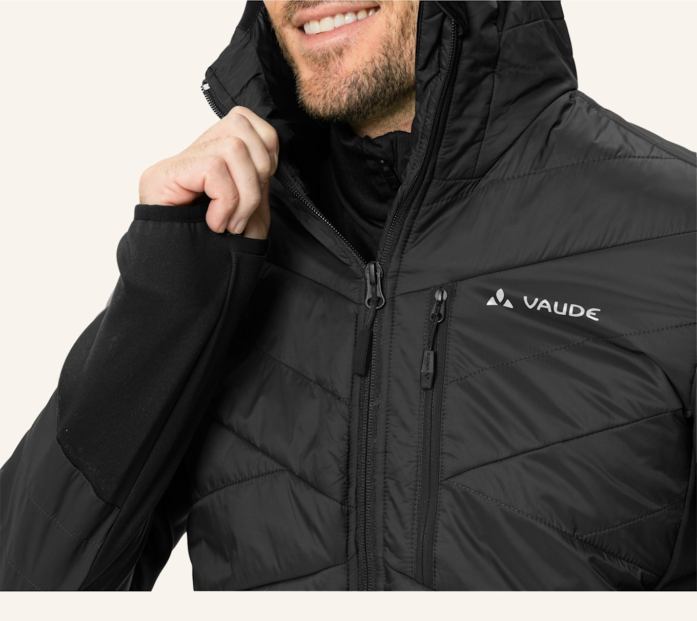 VAUDE Hybridjacke SESVENNA, Farbe: SCHWARZ (Bild 3)