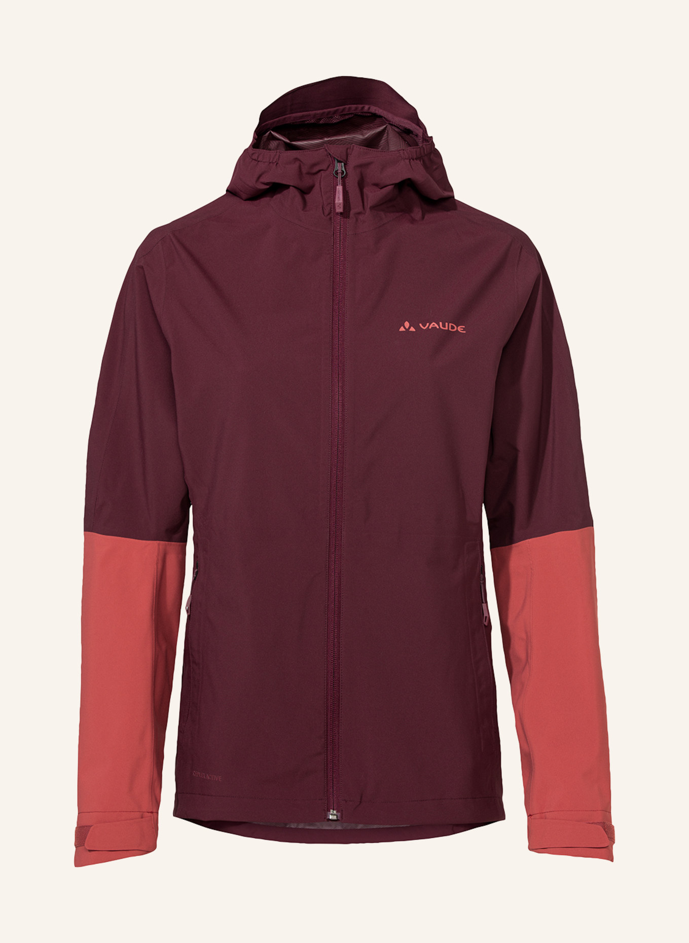 VAUDE Radjacke W MOAB RAIN J II, Farbe: DUNKELROT (Bild 1)