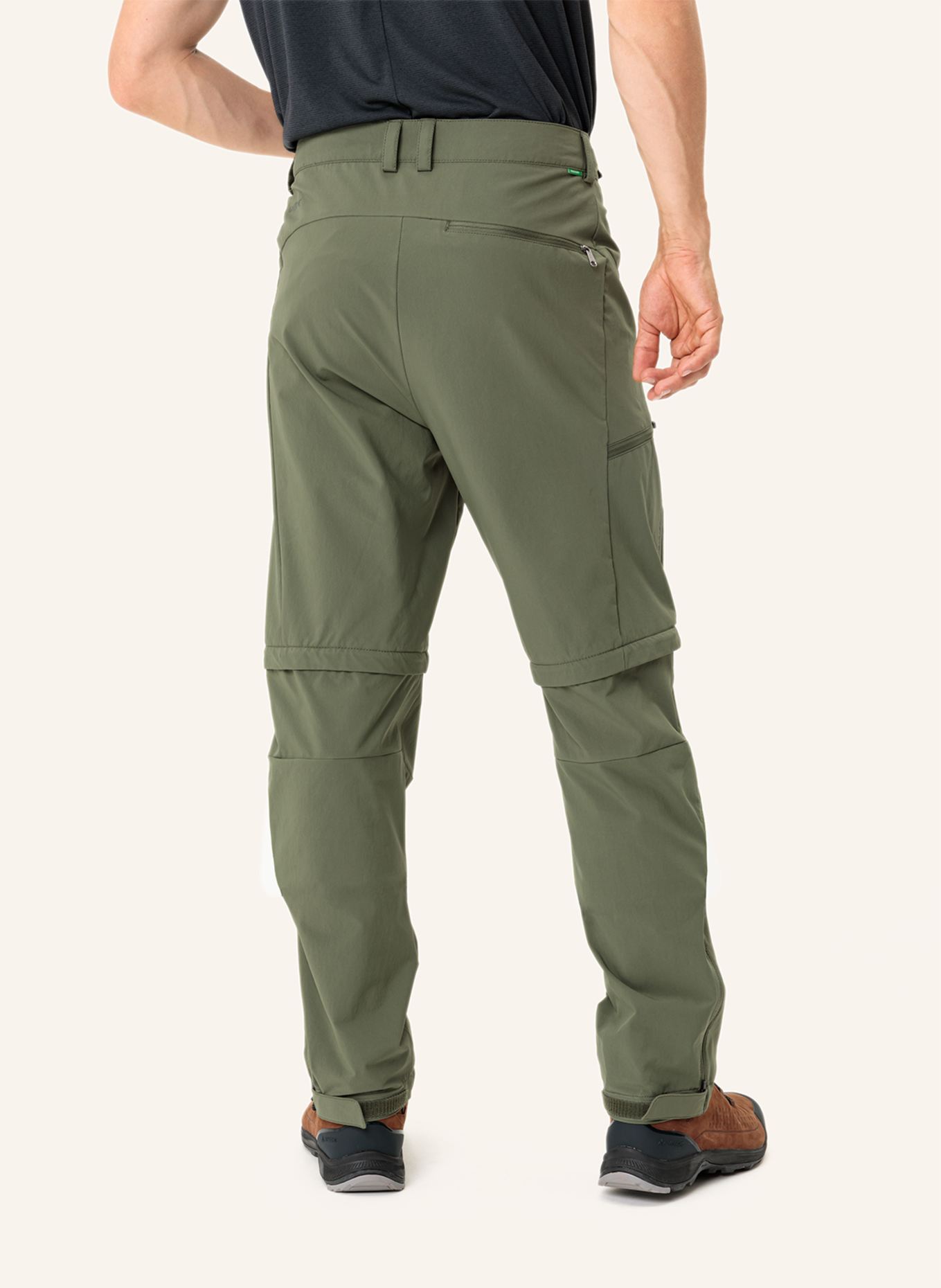 VAUDE Outdoor-Hose M FARLEY STRETCH T-ZIP P III, Farbe: GRÜN (Bild 4)