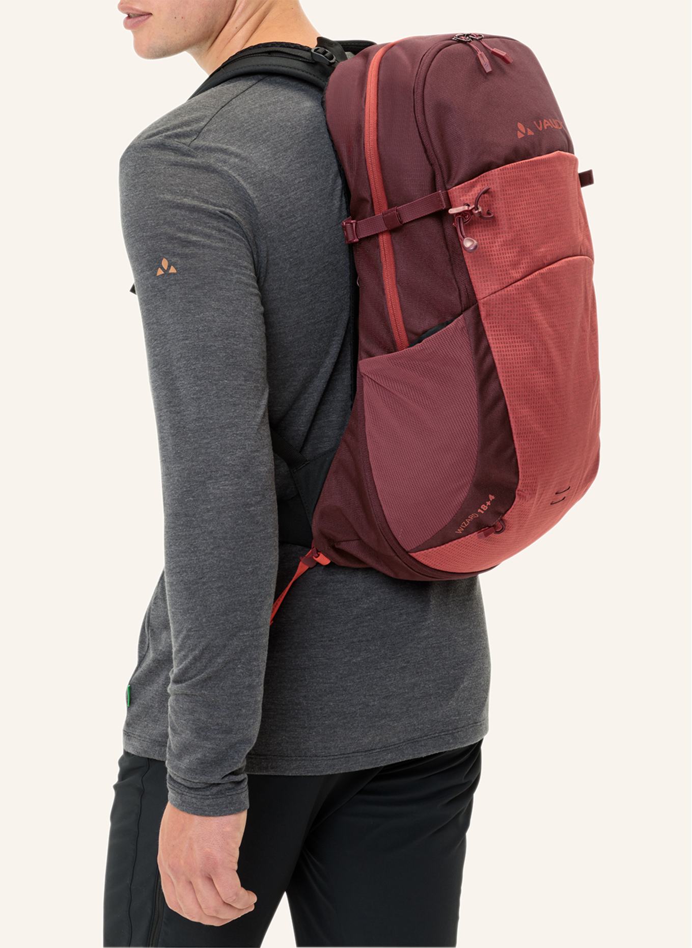 VAUDE Rucksack WIZARD 18+4, Farbe: ROT (Bild 7)