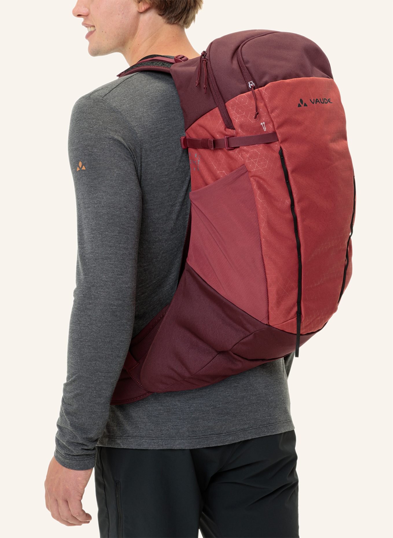 VAUDE Rucksack AGILE AIR 26, Farbe: ROT (Bild 7)