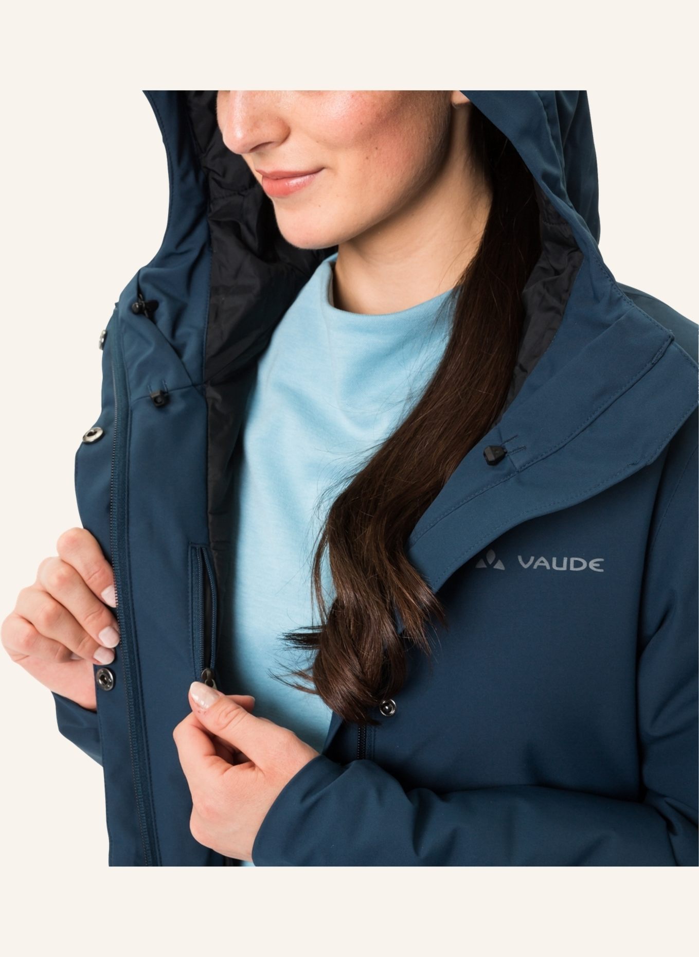 VAUDE Radjacke W CYCLIST PADDED PR II, Farbe: BLAU (Bild 3)