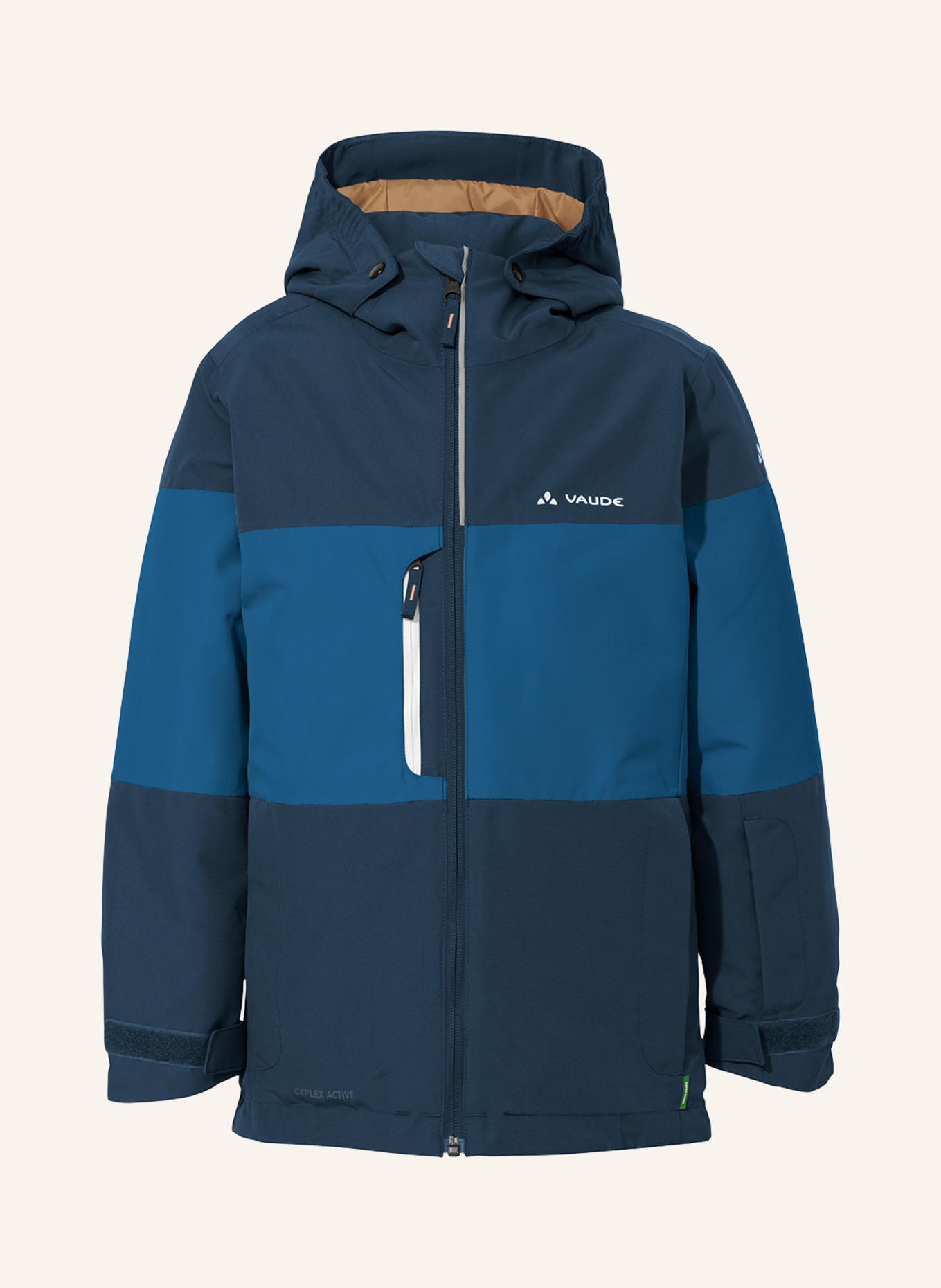 VAUDE Outdoor-Jacke KD SNOW CUP J, Farbe: BLAU/ BEIGE (Bild 1)