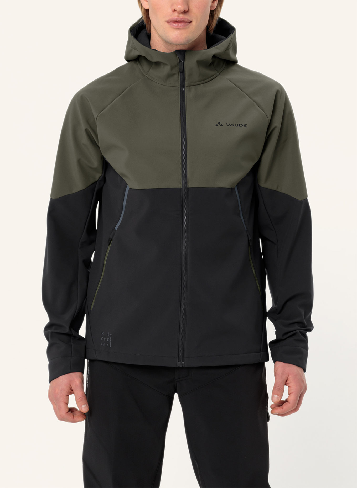 VAUDE Radjacke M QIMSA SOFTSHELL JACKET: KHAKI