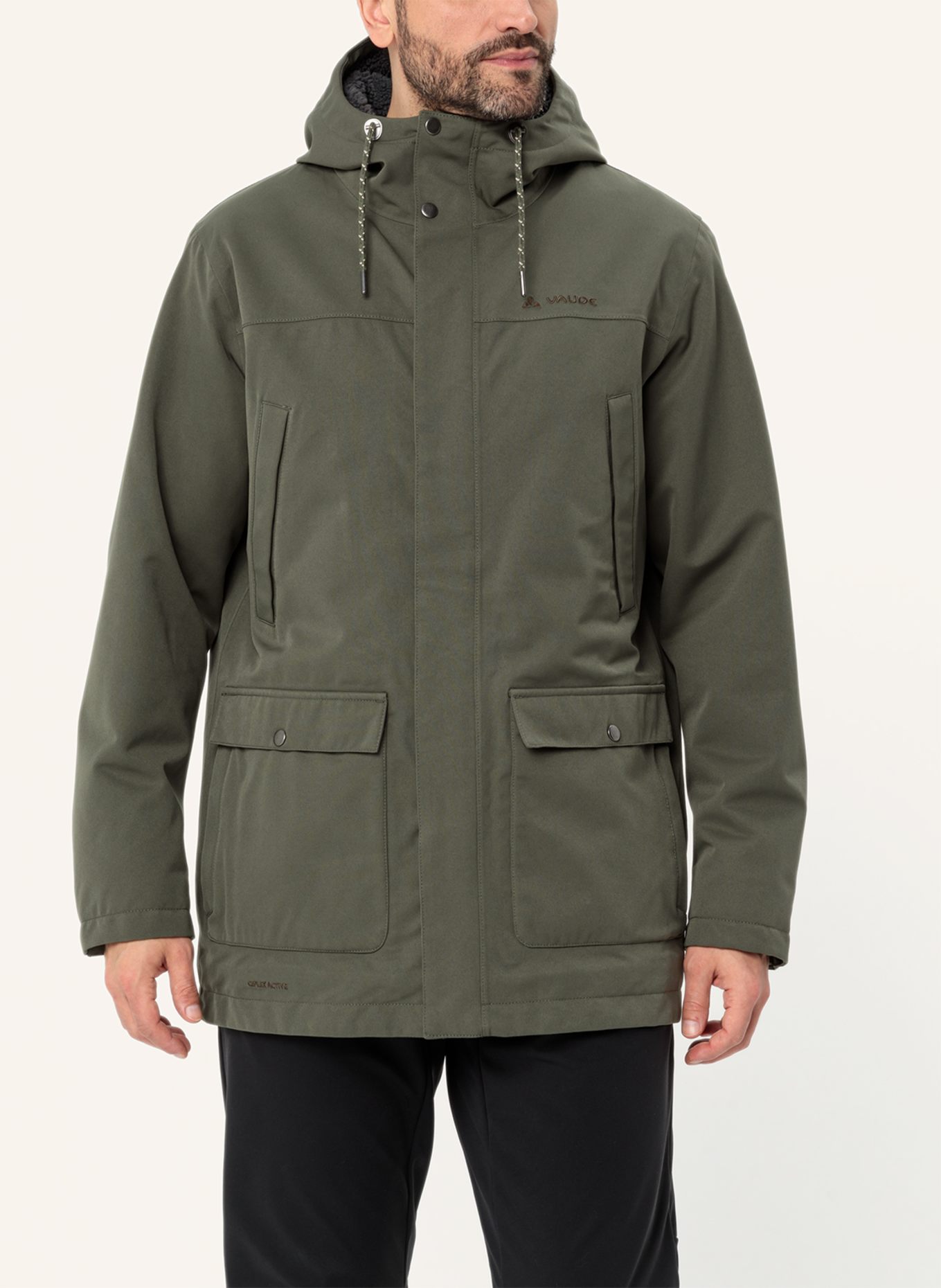 VAUDE Jacke M MANUKAU PR II, Farbe: SCHWARZ/ KHAKI (Bild 2)