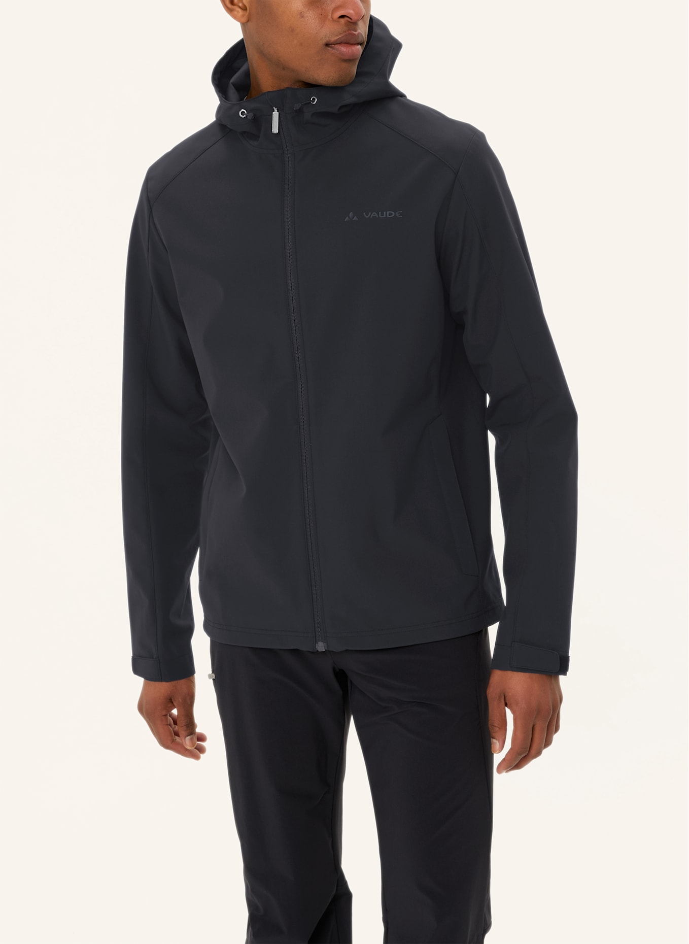 VAUDE Softshell-Jacke M OSSOLA HOODY JACKET: SCHWARZ