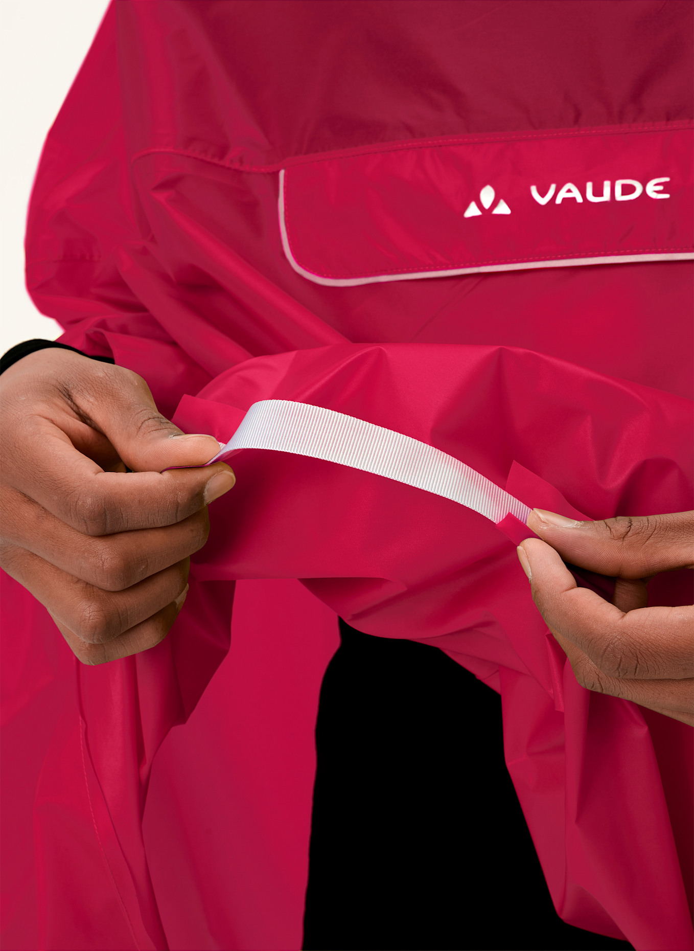 VAUDE Regenponcho VALDIPINO: ROT