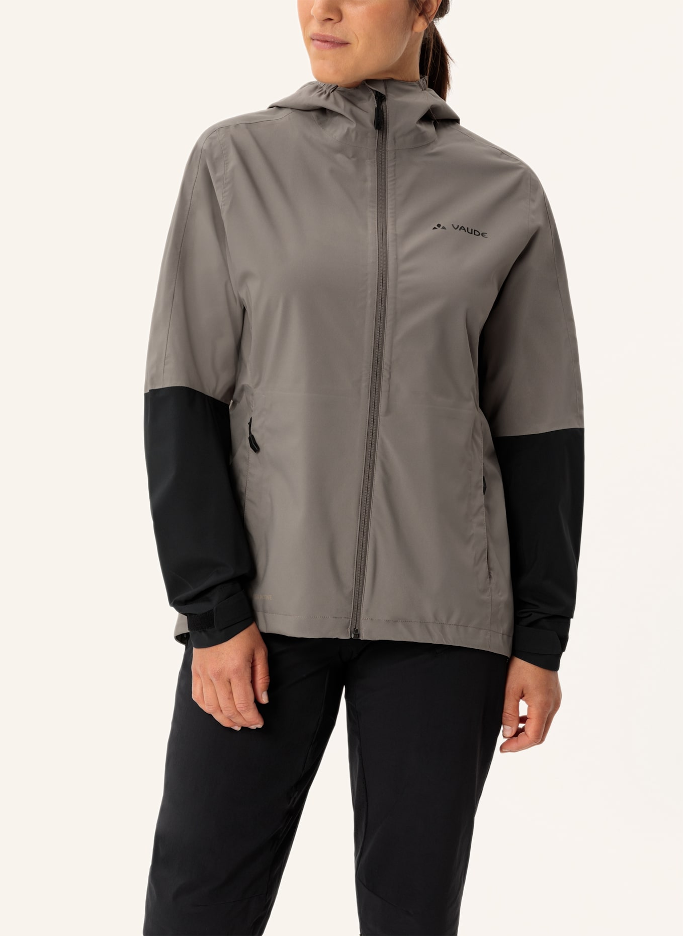 VAUDE Radjacke W  MOAB RAIN J II: BEIGE