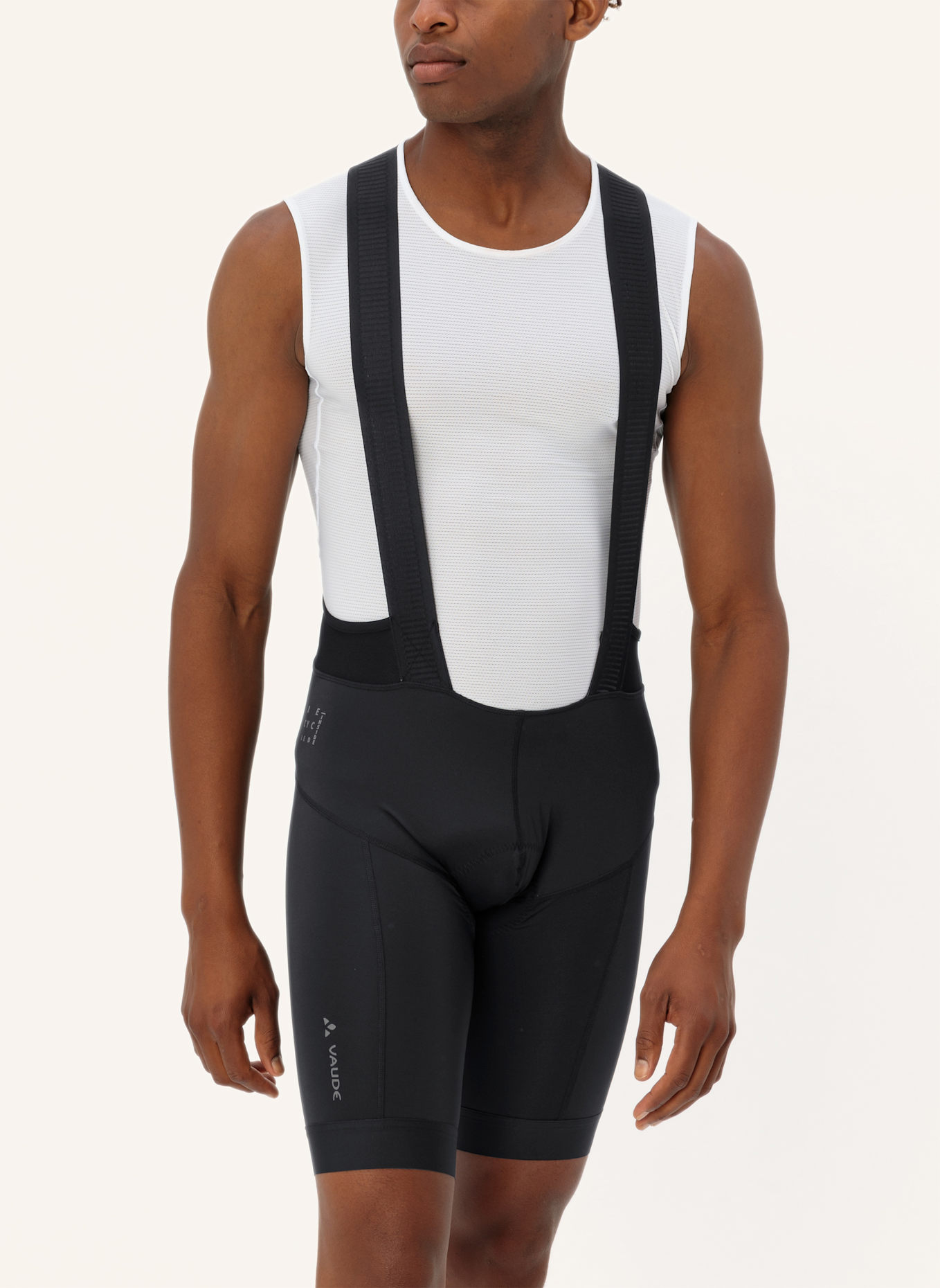 VAUDE Radhose mit Trägern und gepolstertem Einsatz M KURO ESSENTIAL BIB: SCHWARZ