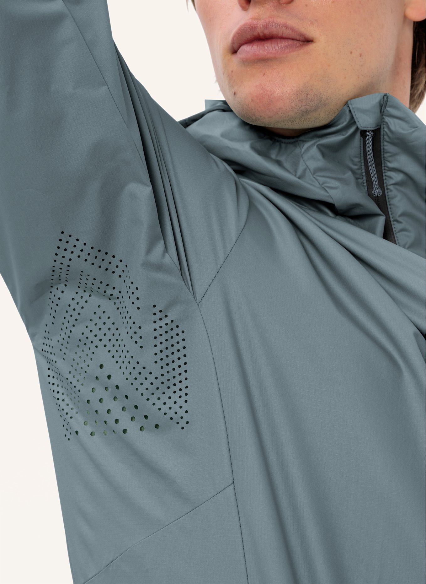 VAUDE Outdoor-Jacke M SCOPI WIND JACKET: GRAU