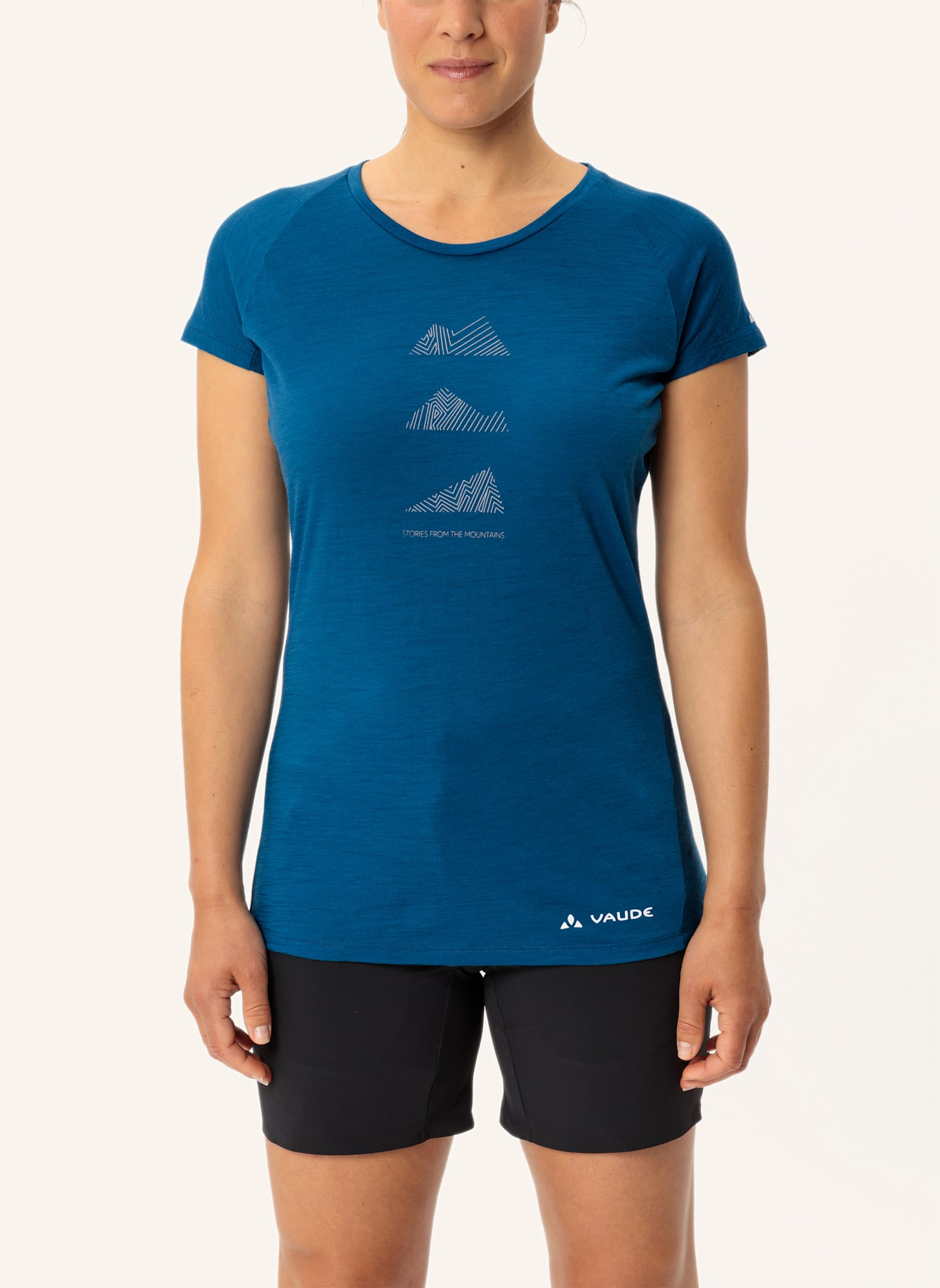 VAUDE Funktionsshirt W TEKOA WOOL T-SHIRT: BLAU