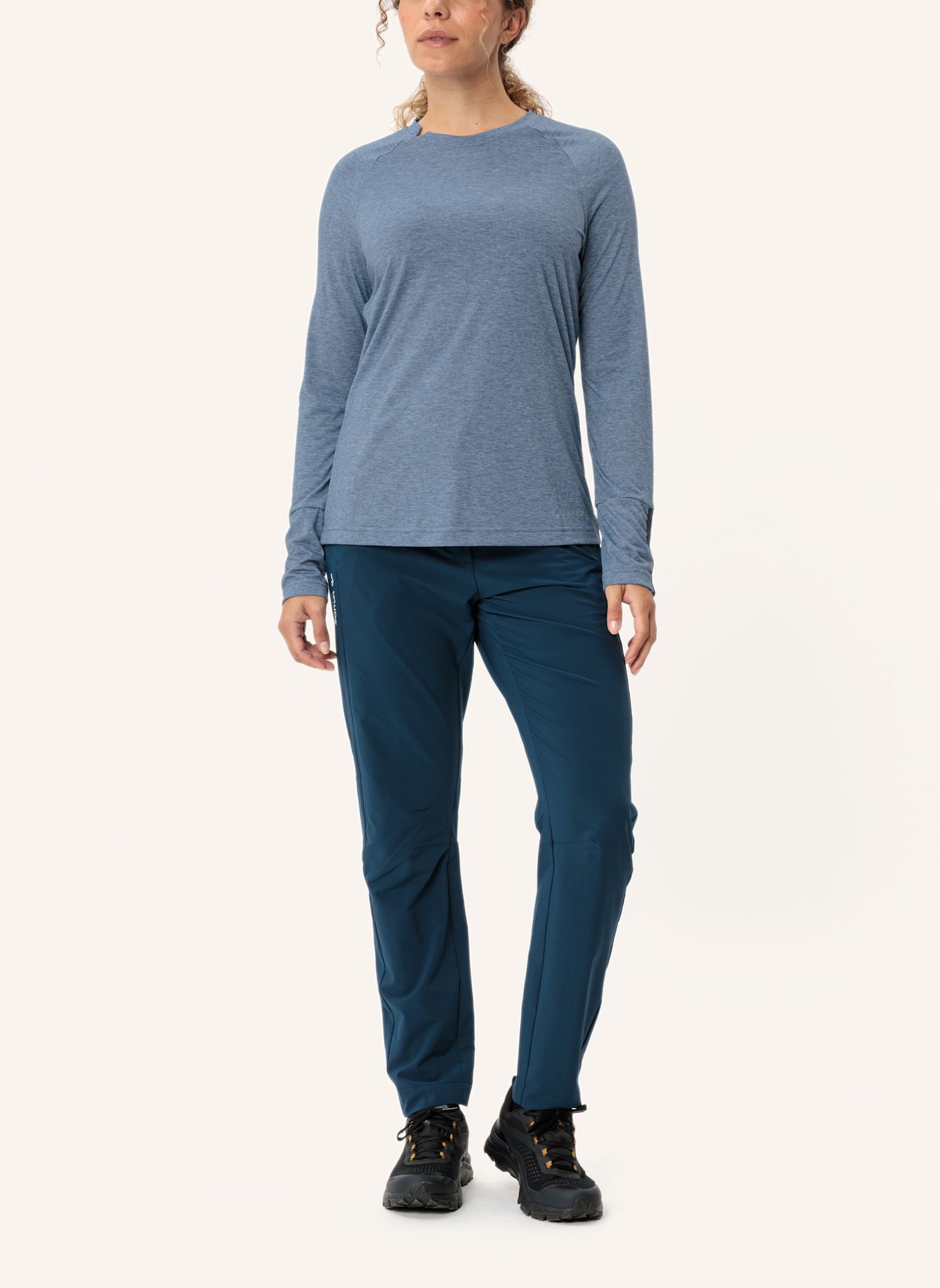 VAUDE Langarmshirt SKOMER III: BLAU