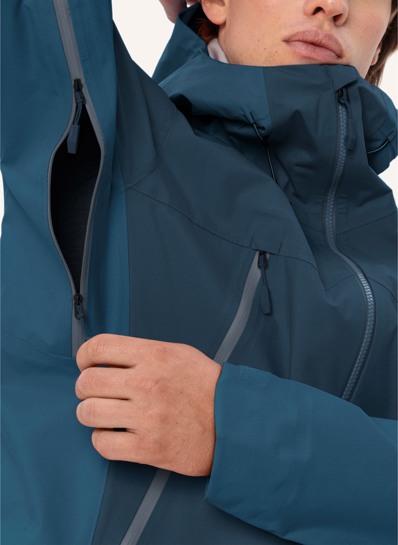 VAUDE Hardshell-Jacke M CROZ ALPINE 3L JACKET: BLAU