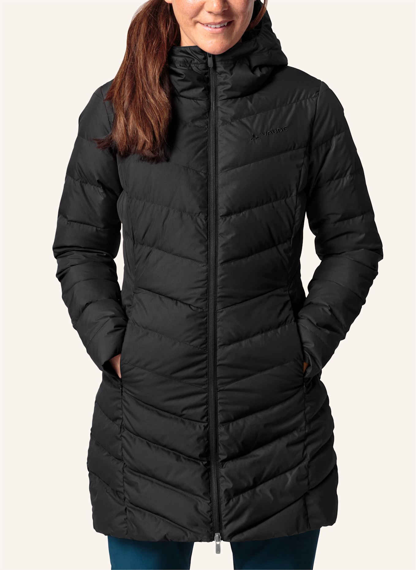 VAUDE Outdoor-Jacke W ANNECY DOWN COAT: SCHWARZ