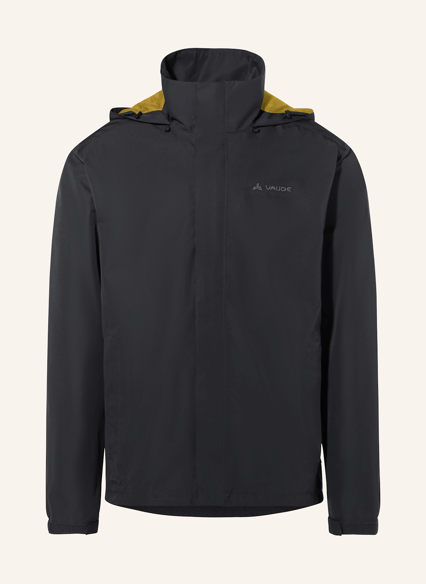 VAUDE Regenjacke ESCAPE LIGHT: SCHWARZ/ GELB