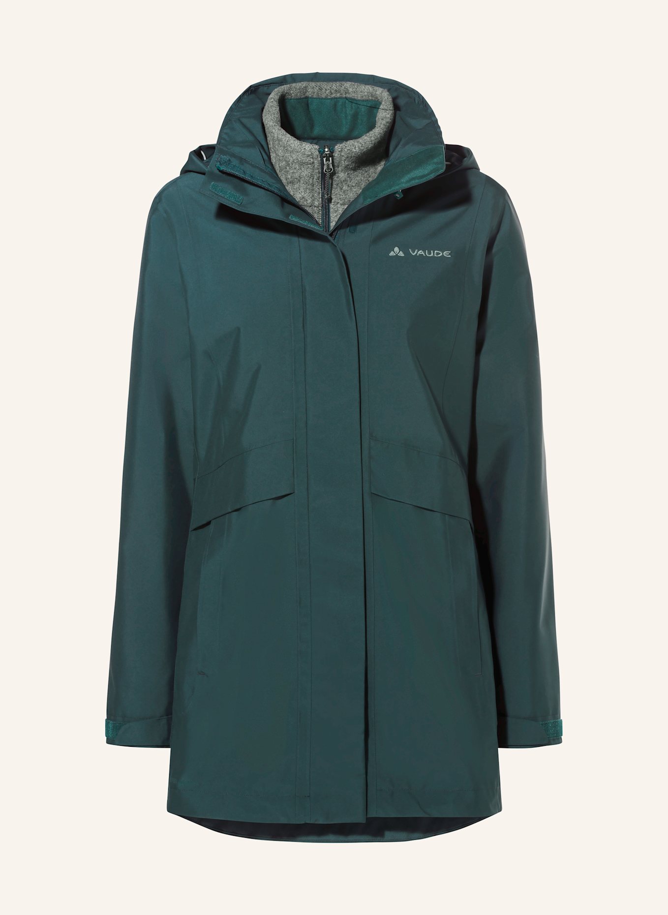 VAUDE 2-in-1-Jacke IDRIZ: GRÜN