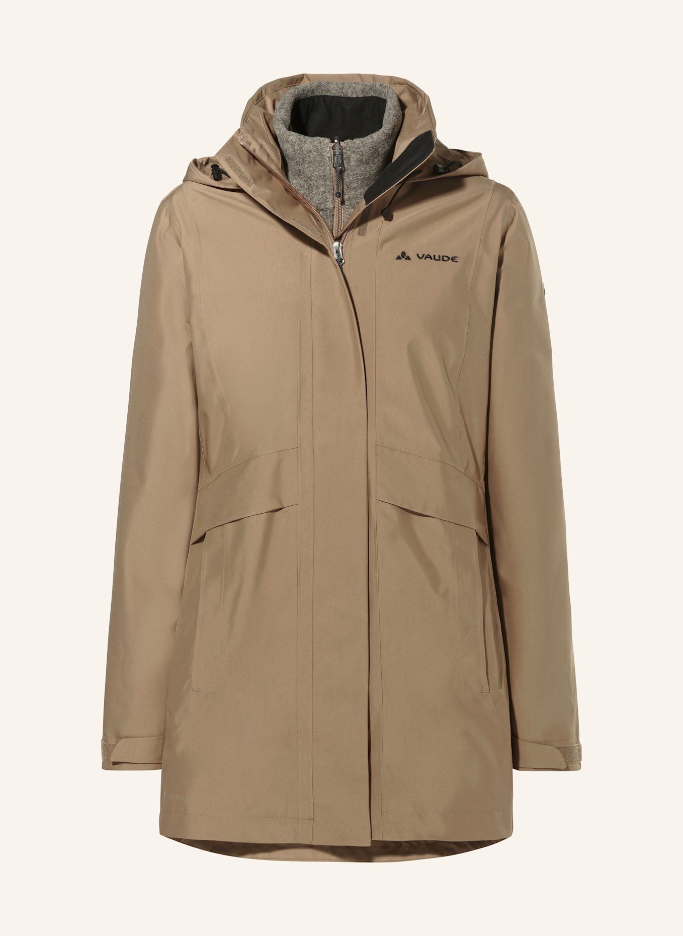 VAUDE 2-in-1-Jacke IDRIZ: GRÜN