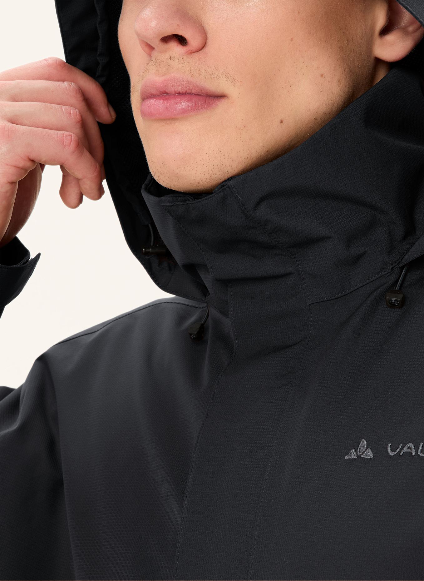 VAUDE Regenjacke ESCAPE LIGHT: SCHWARZ/ GELB