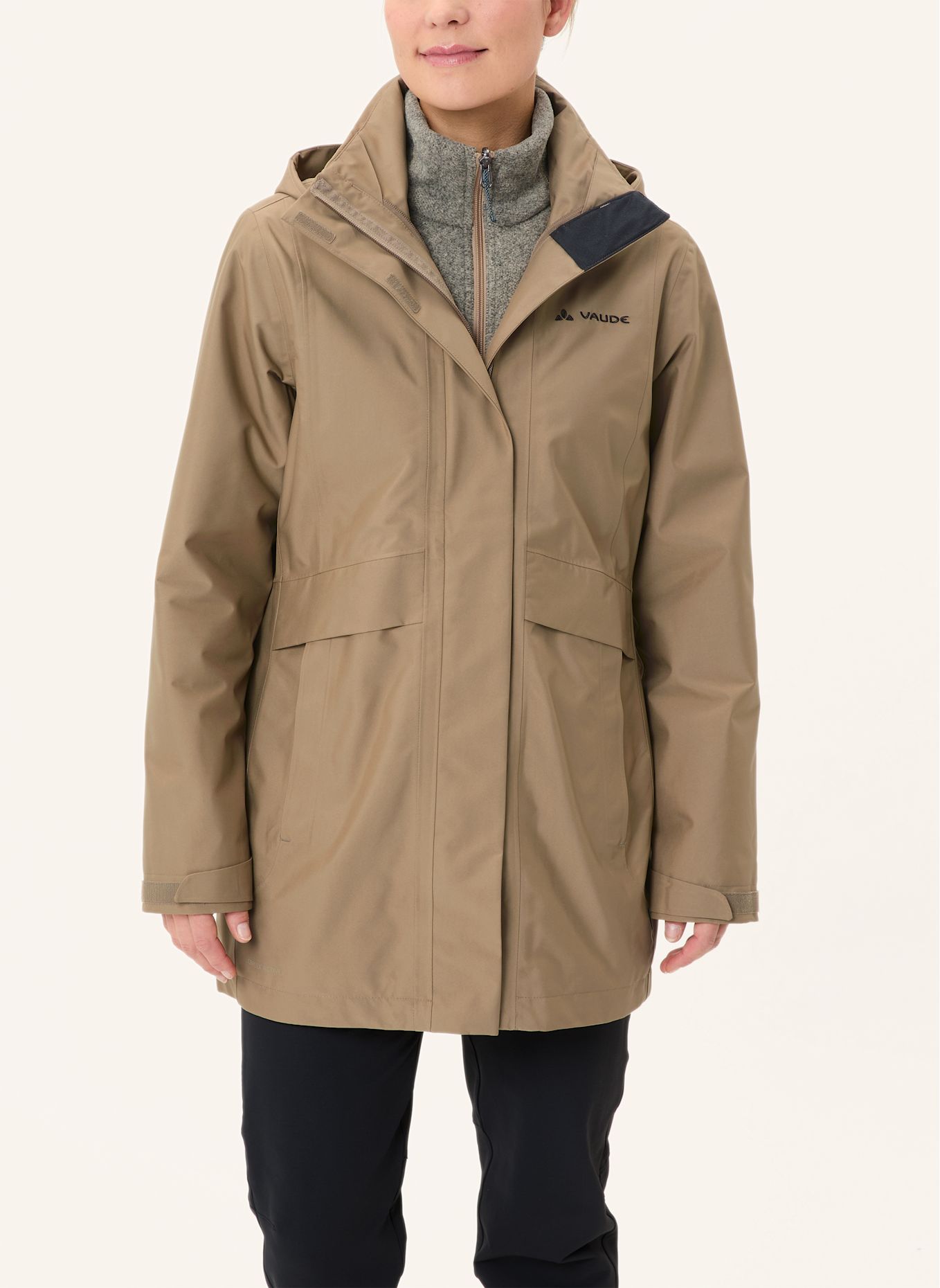 VAUDE 2-in-1-Jacke IDRIZ: GRÜN