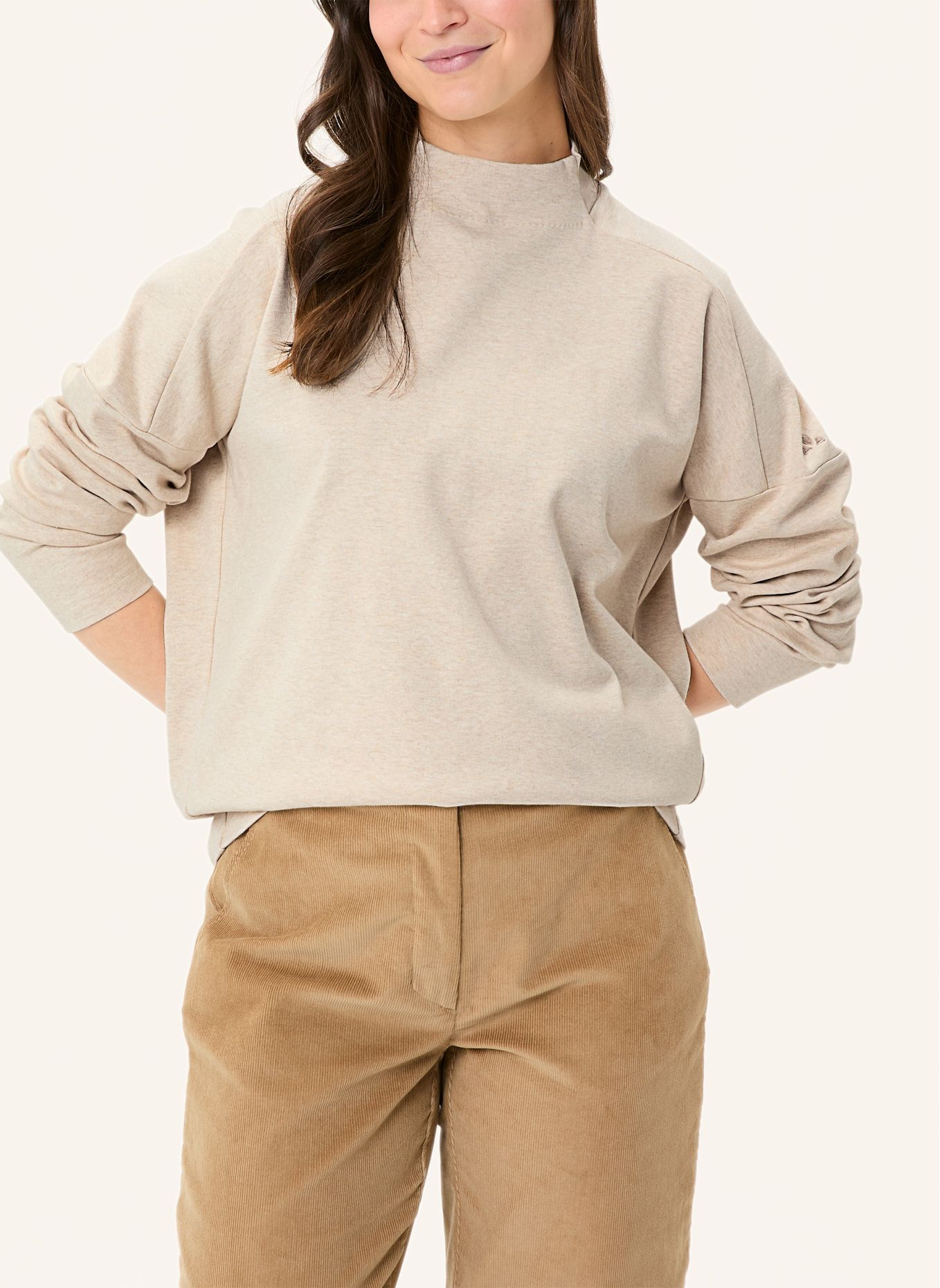VAUDE Sweatshirt COREWAY: BEIGE