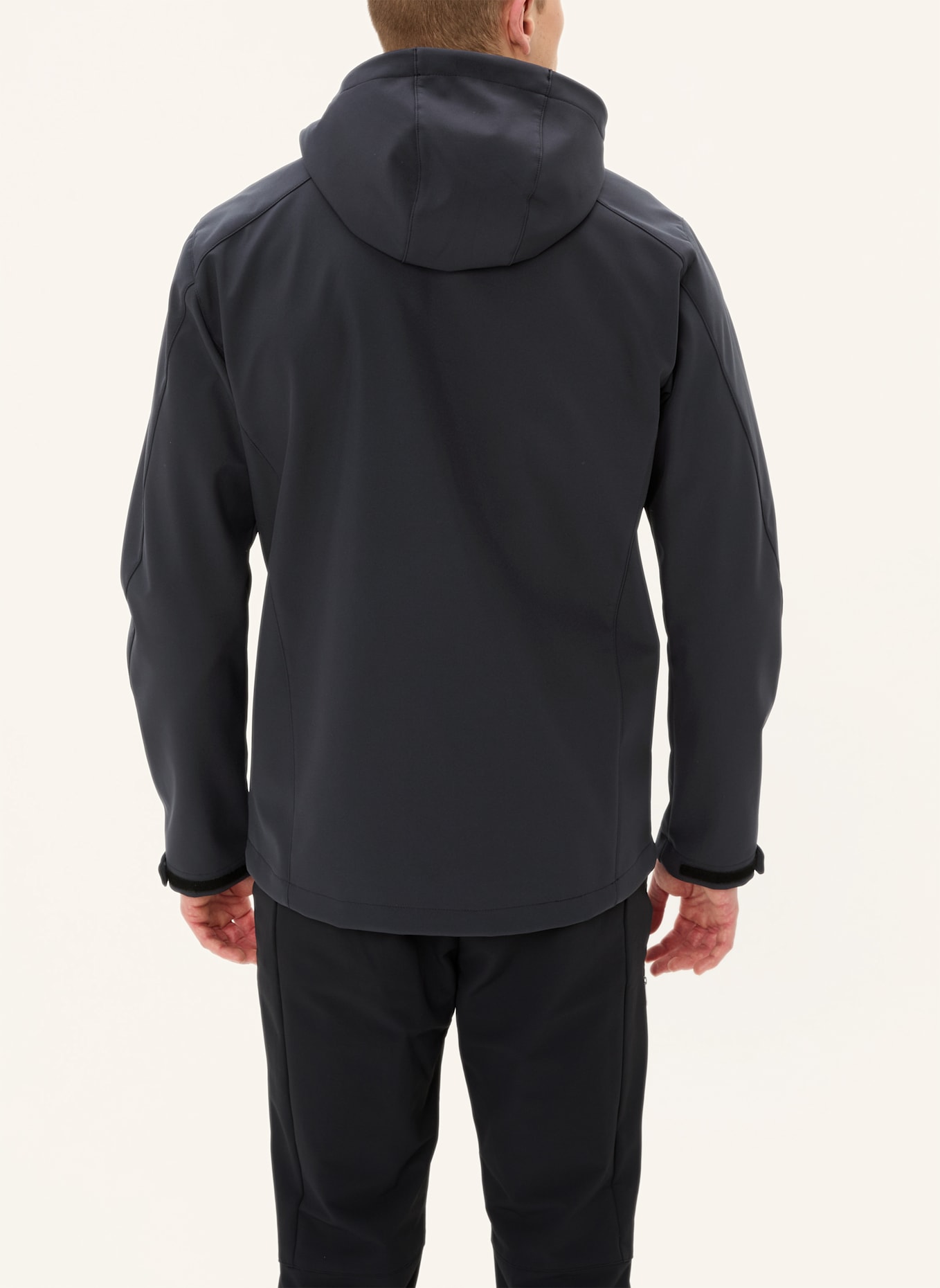 VAUDE Outdoor-Jacke M CYCLONE HOODED JACKET: SCHWARZ/ KHAKI