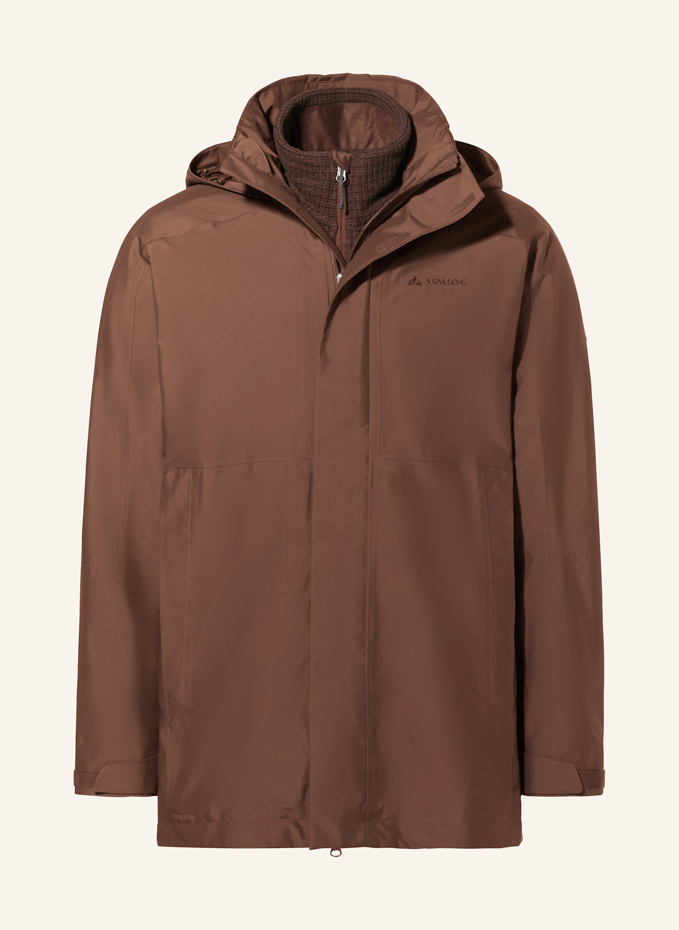 VAUDE 2-in-1-Jacke IDRIS: BRAUN