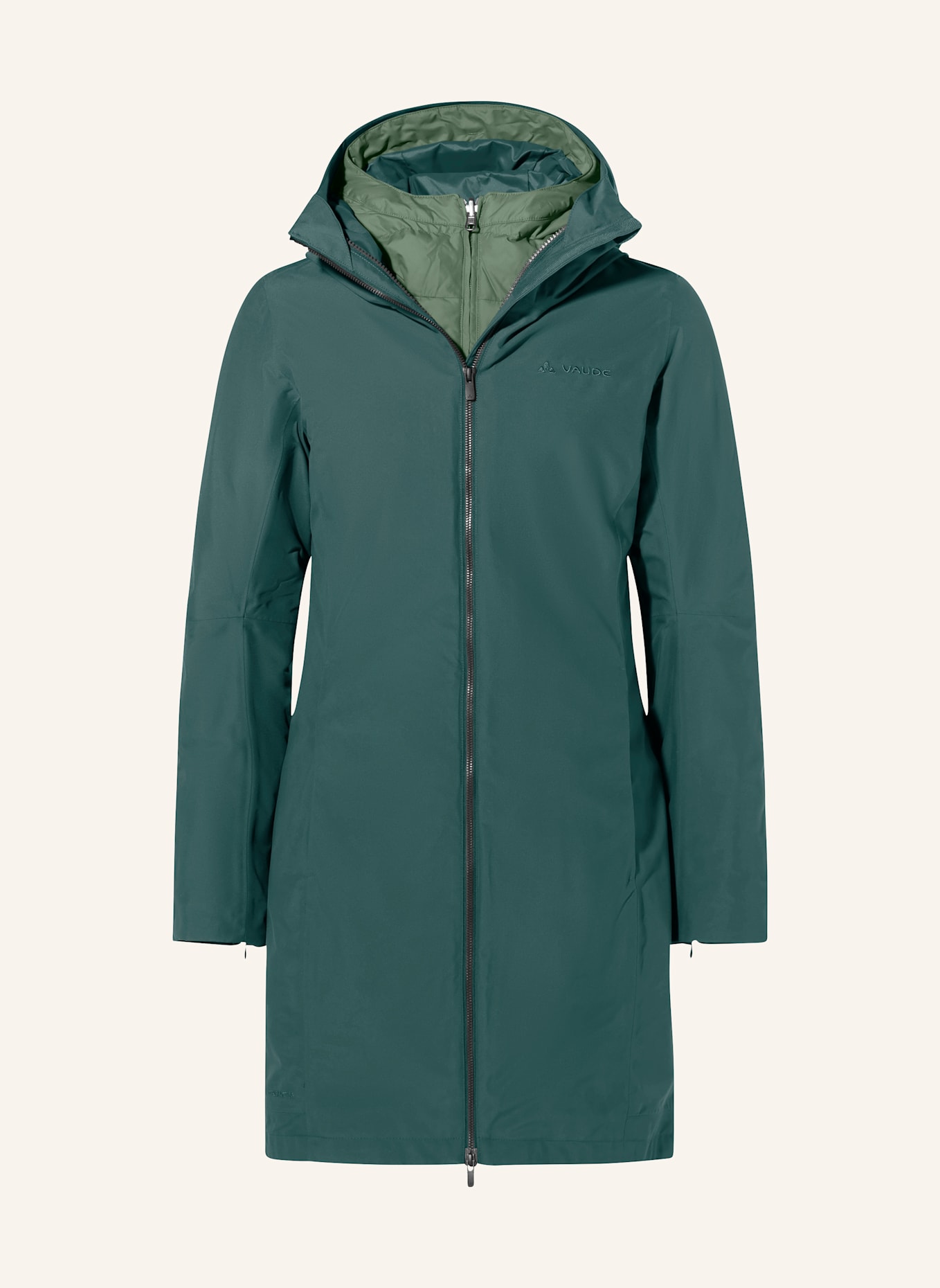 VAUDE 3-in-1-Mantel ANNECY III: GRÜN