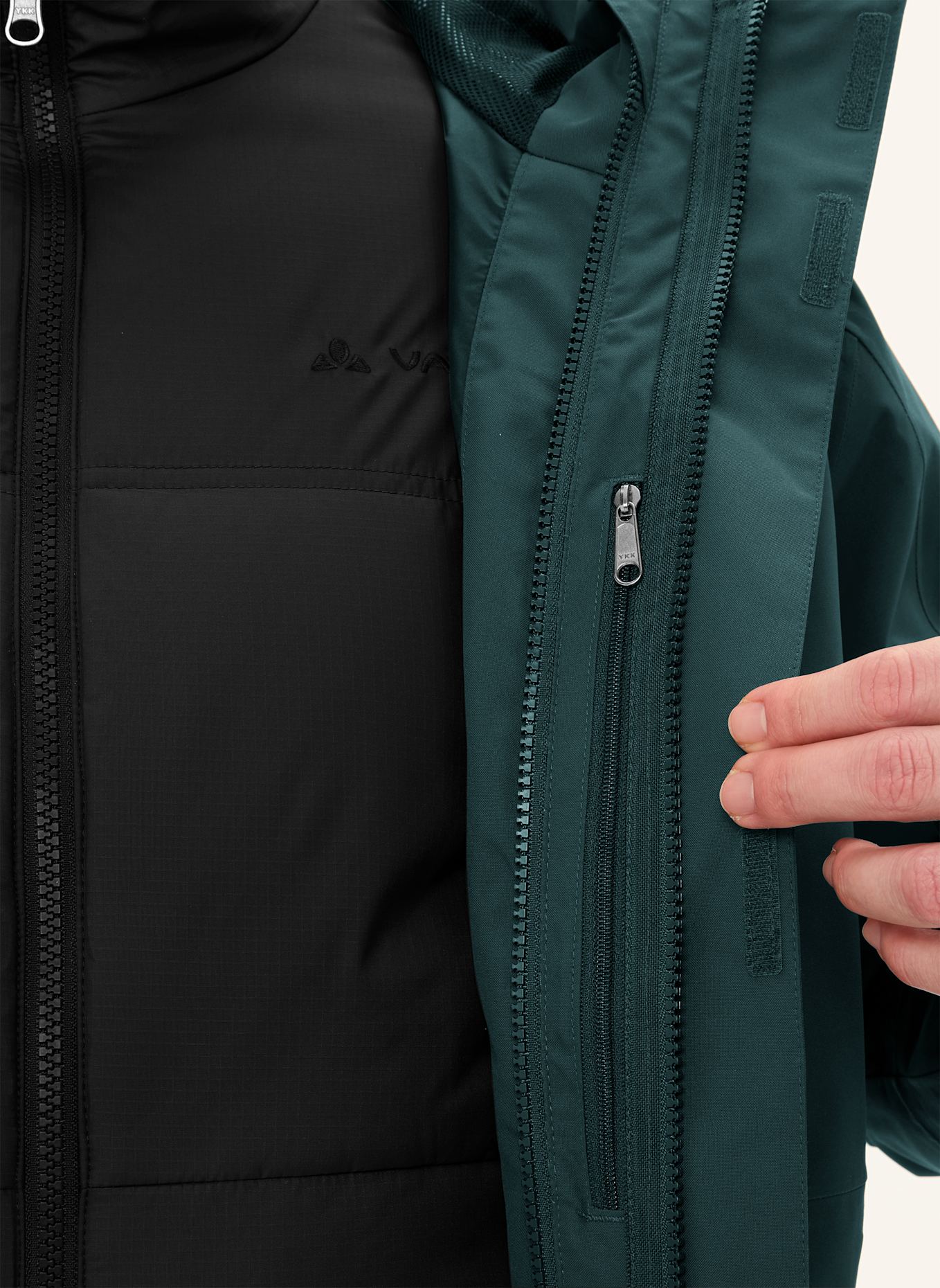 VAUDE 2-in-1-Jacke NEYLAND: GRÜN