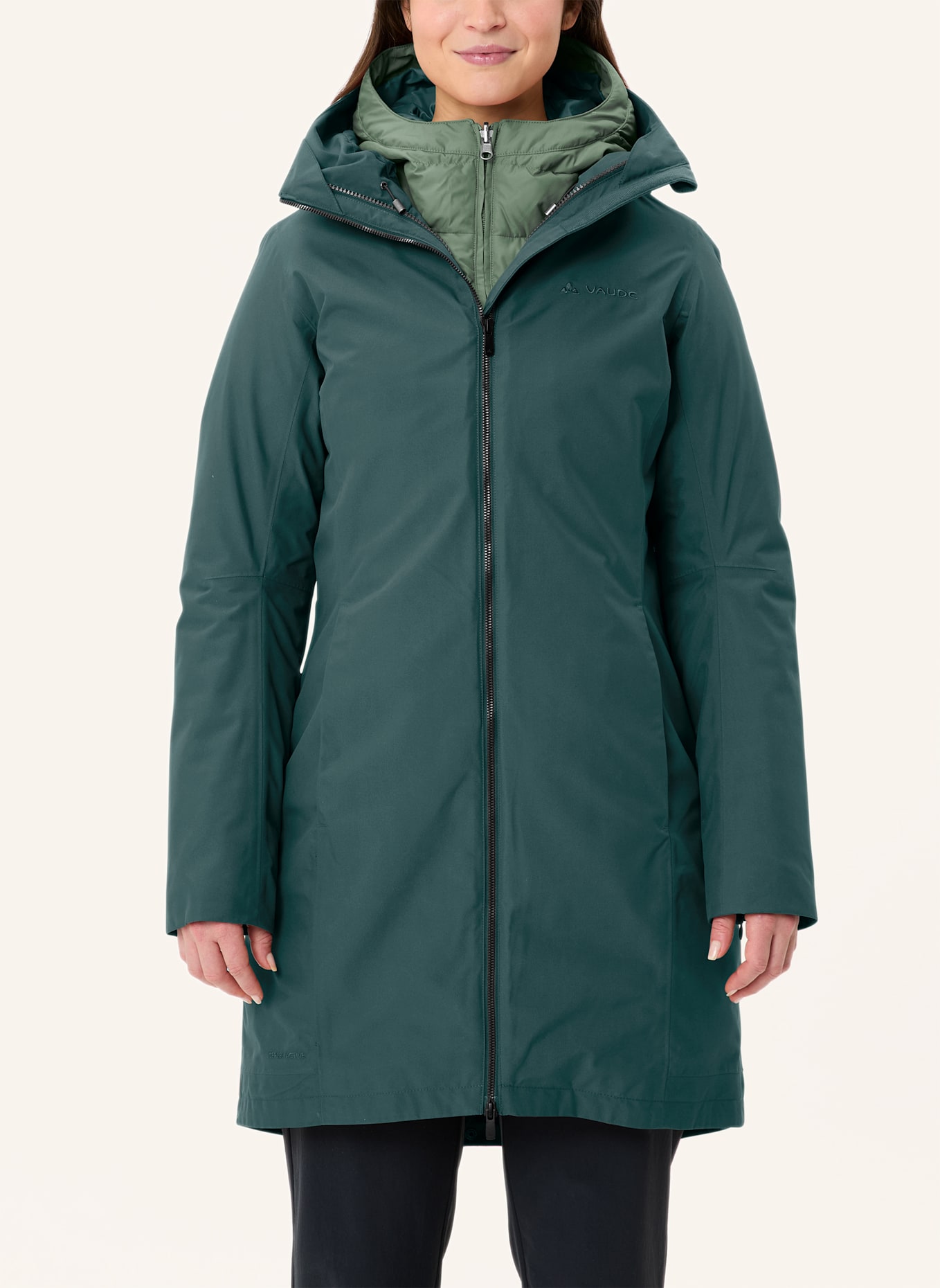 VAUDE 3-in-1-Mantel ANNECY III: GRÜN
