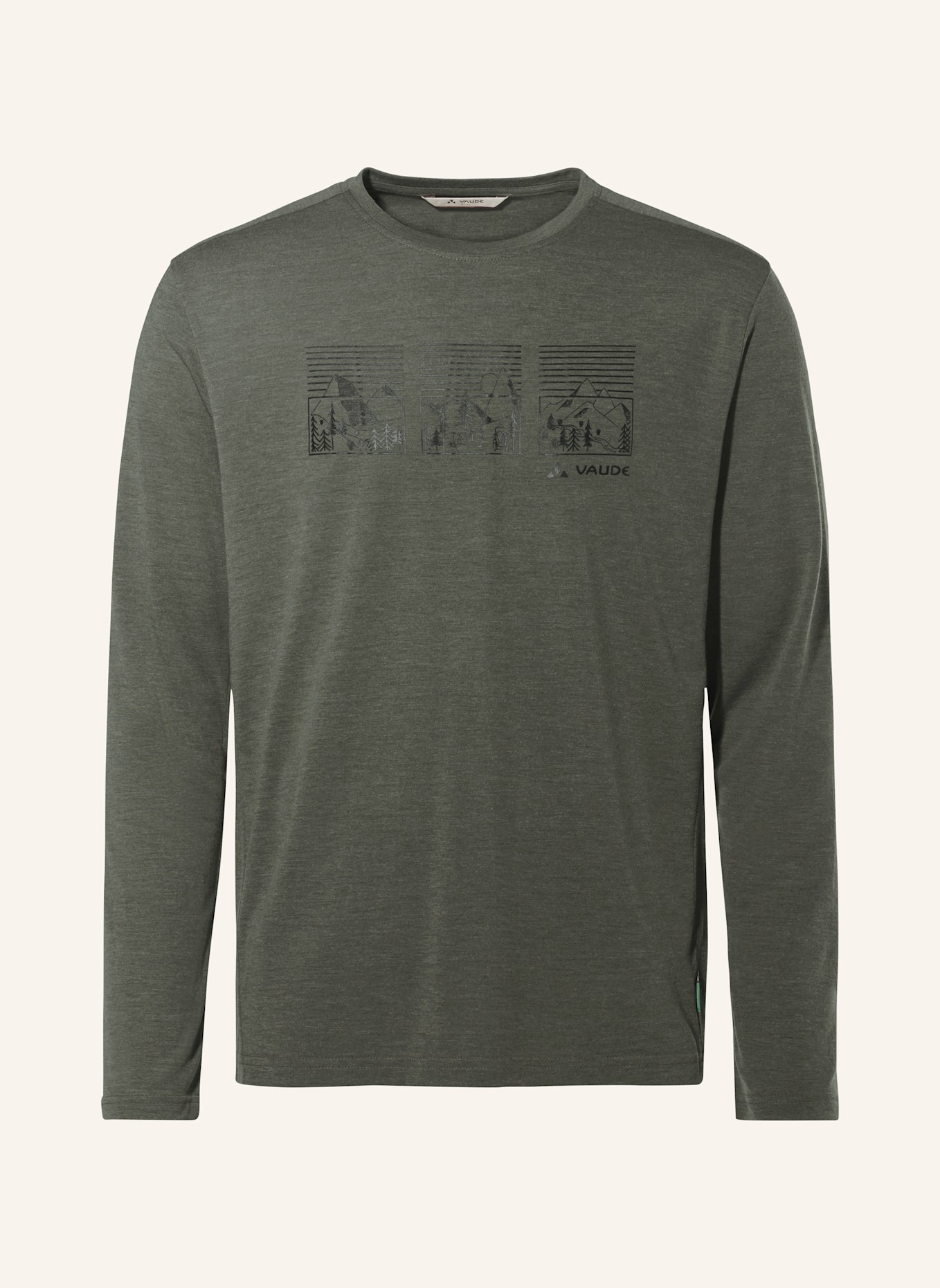 VAUDE Longsleeve ROSEMOOR III: KHAKI