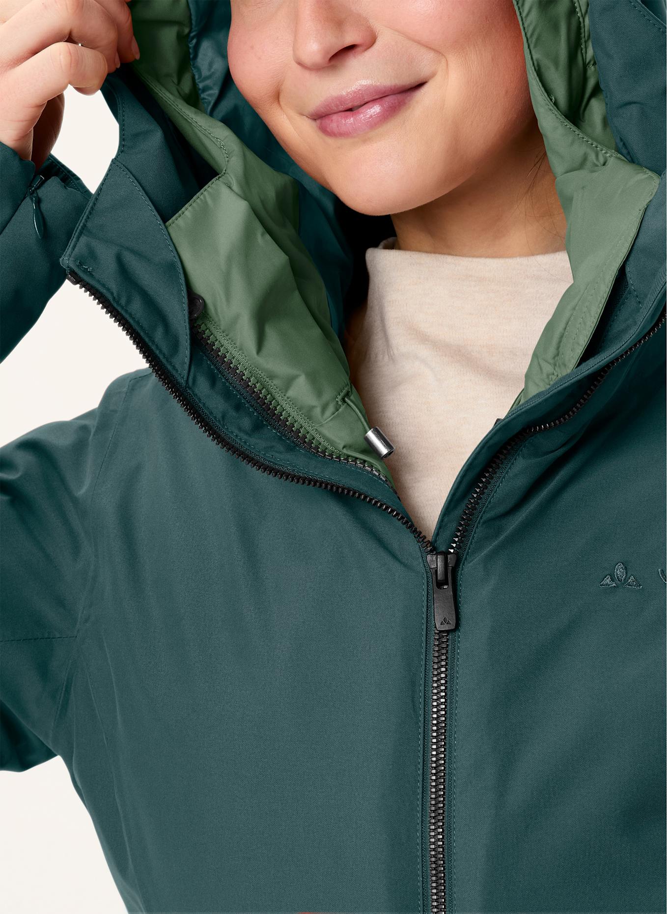 VAUDE 3-in-1-Mantel ANNECY III: GRÜN