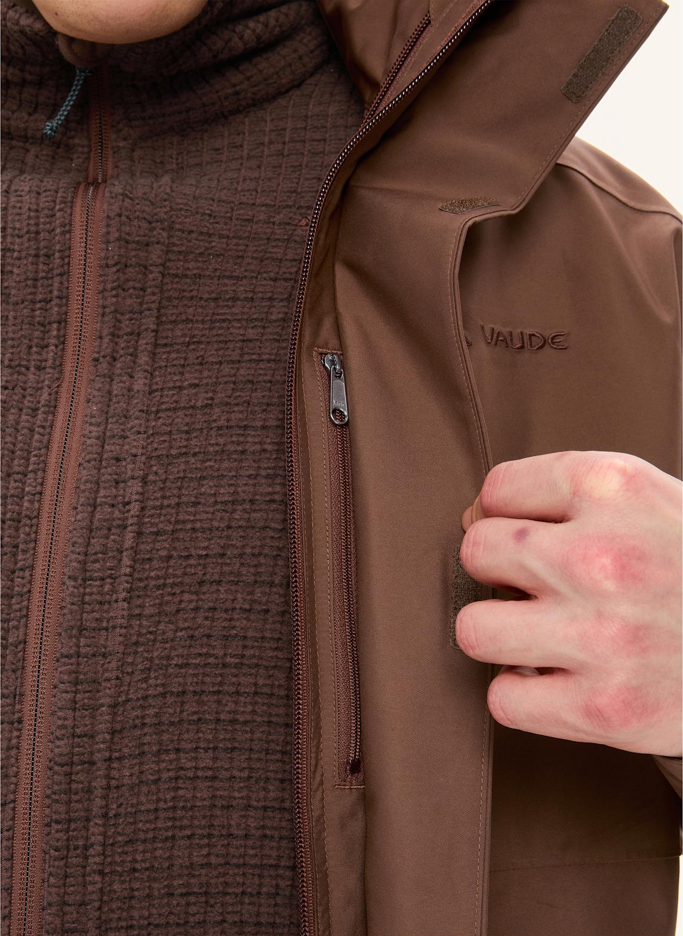 VAUDE 2-in-1-Jacke IDRIS: BRAUN