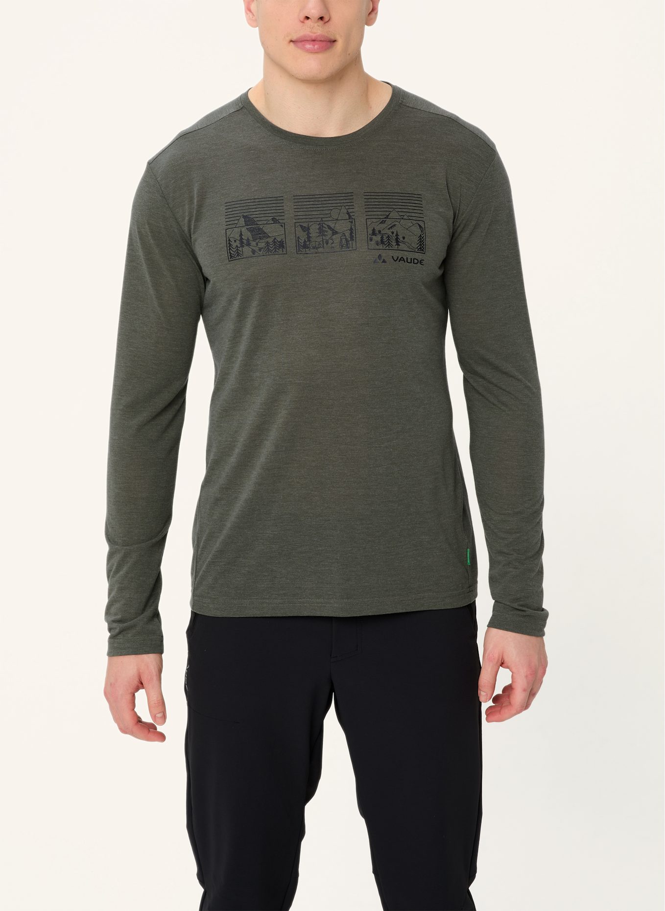 VAUDE Longsleeve ROSEMOOR III: KHAKI