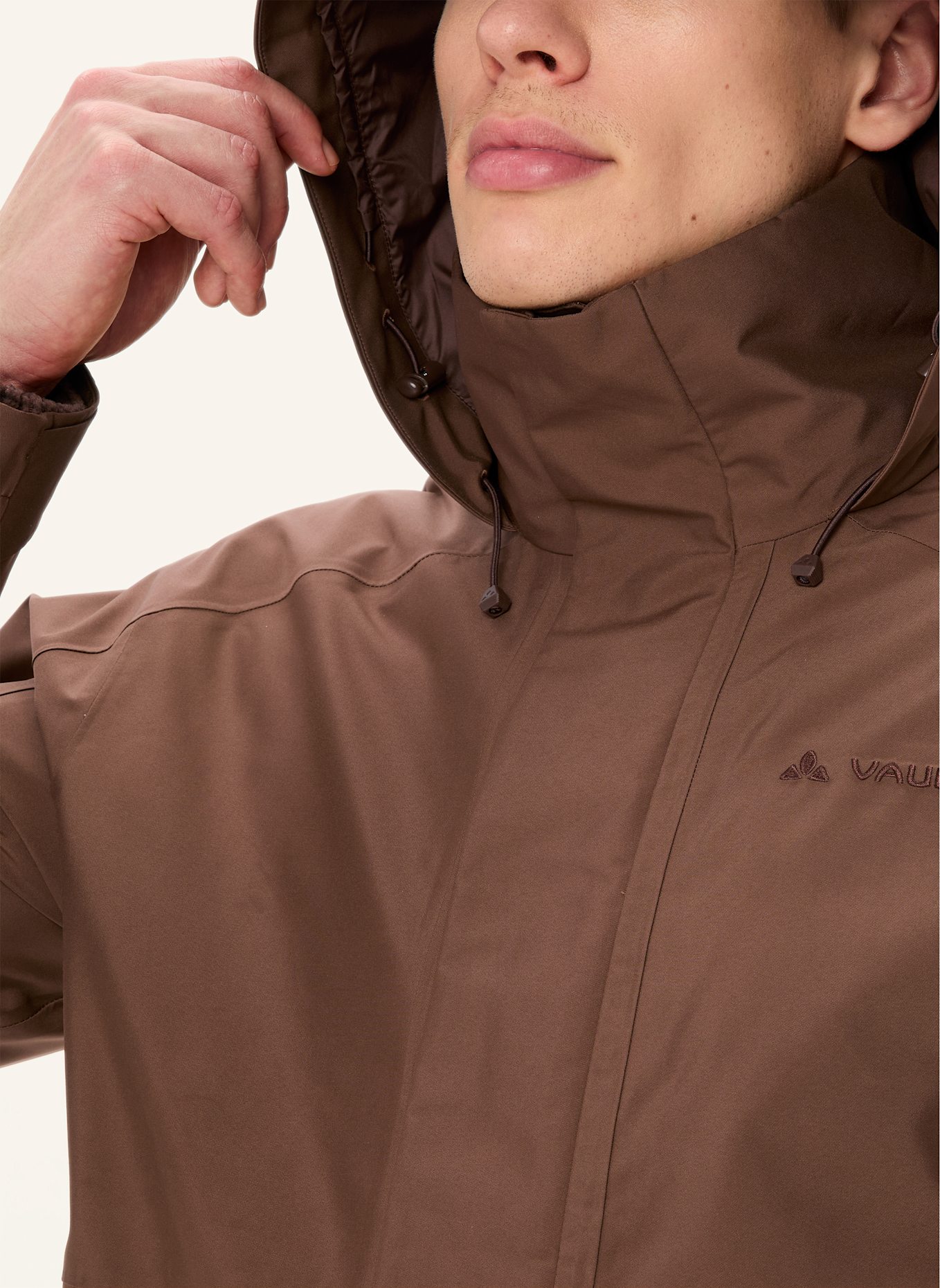 VAUDE 2-in-1-Jacke IDRIS: BRAUN