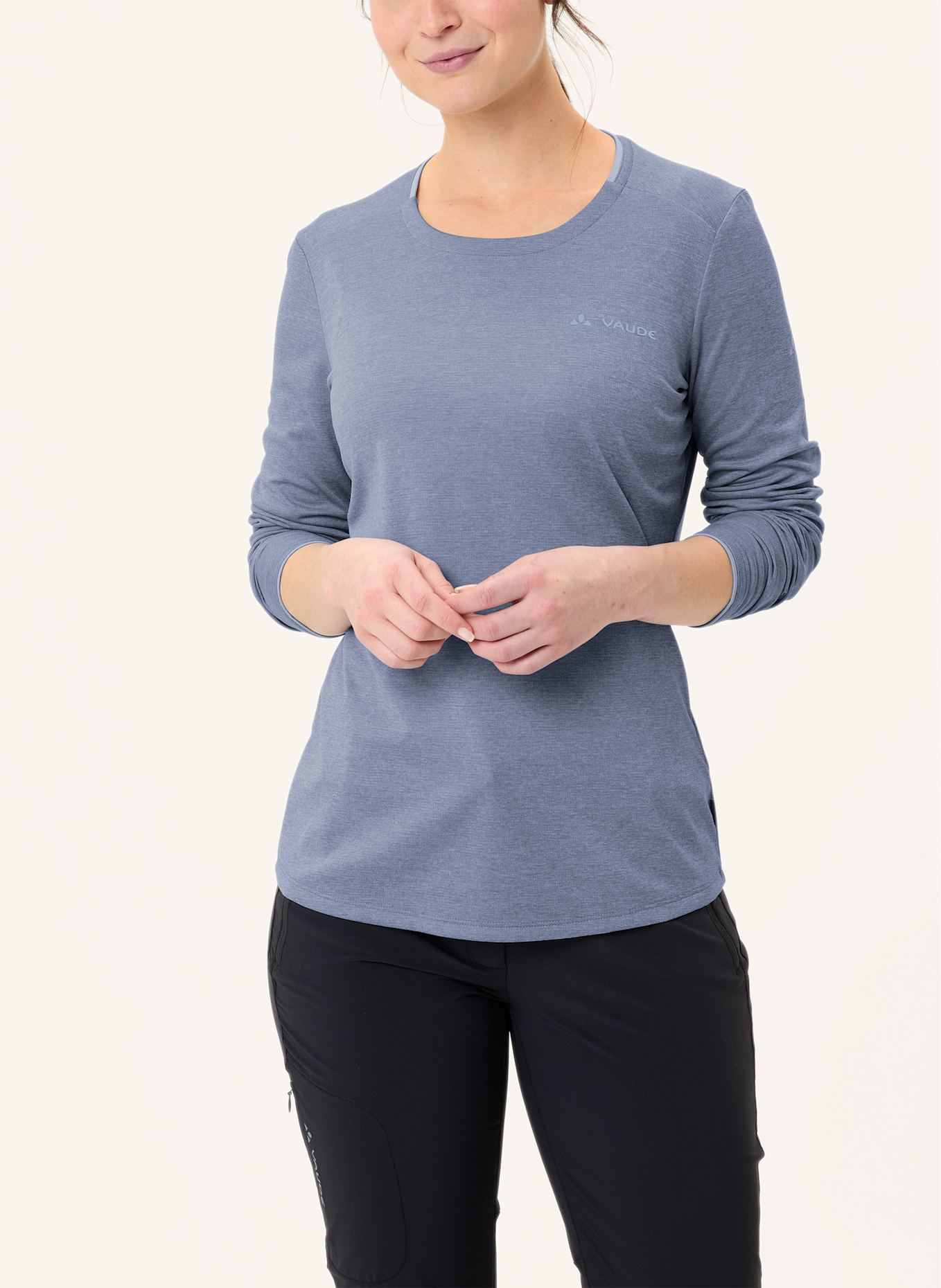 VAUDE Funktionsshirt W ESSENTIAL LS T-SHIRT: LILA
