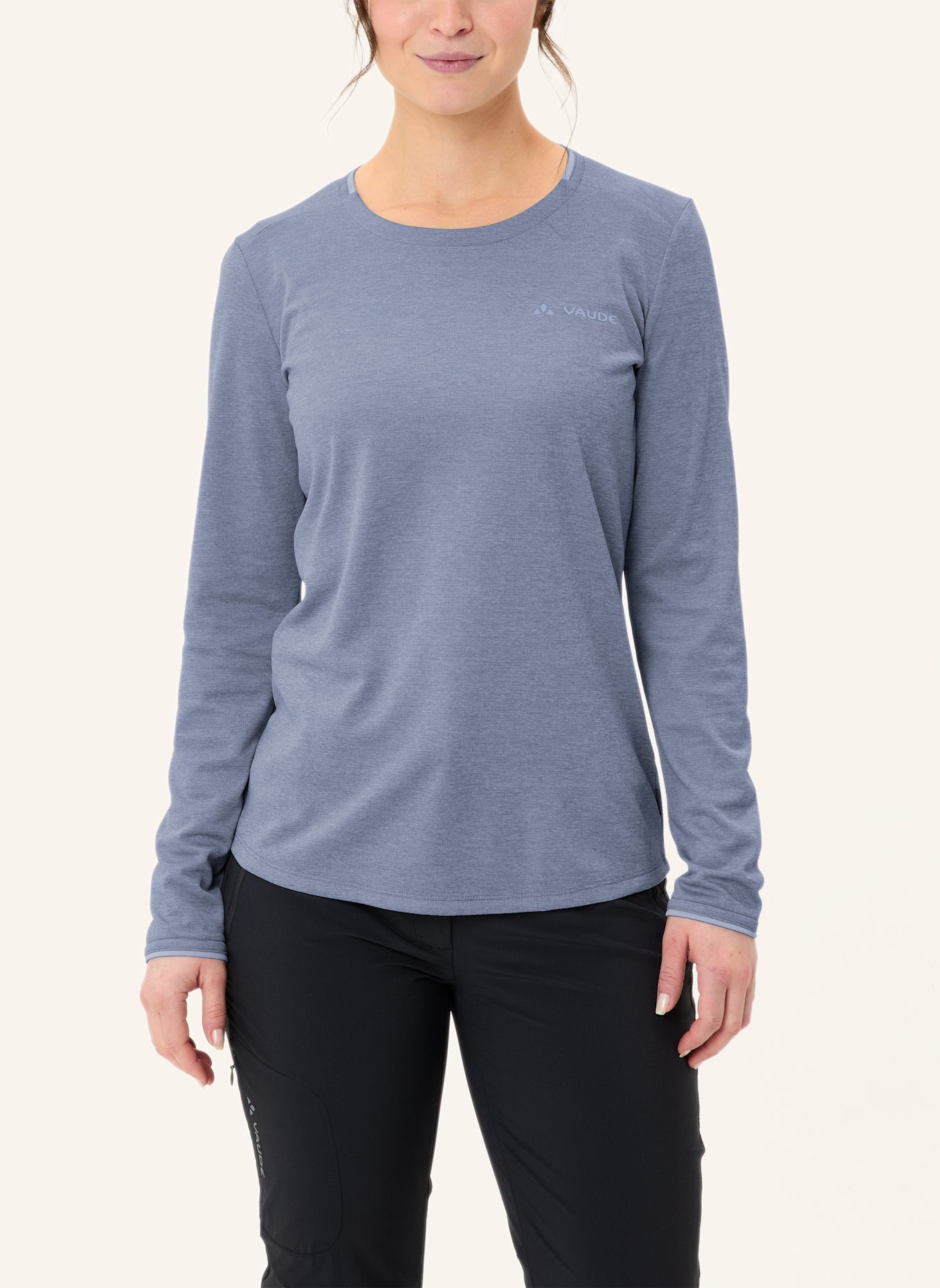 VAUDE Funktionsshirt W ESSENTIAL LS T-SHIRT: LILA