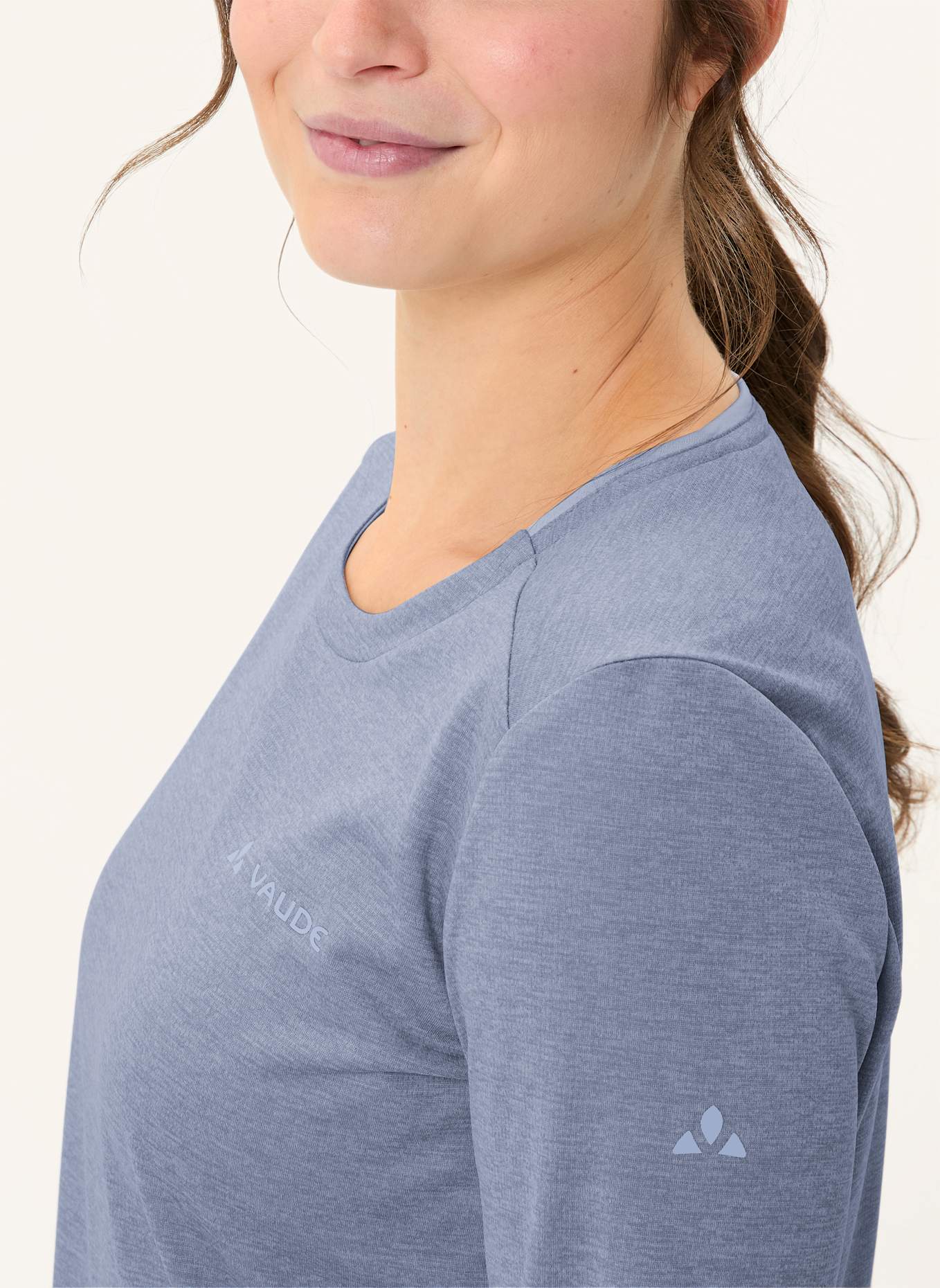 VAUDE Funktionsshirt W ESSENTIAL LS T-SHIRT: LILA