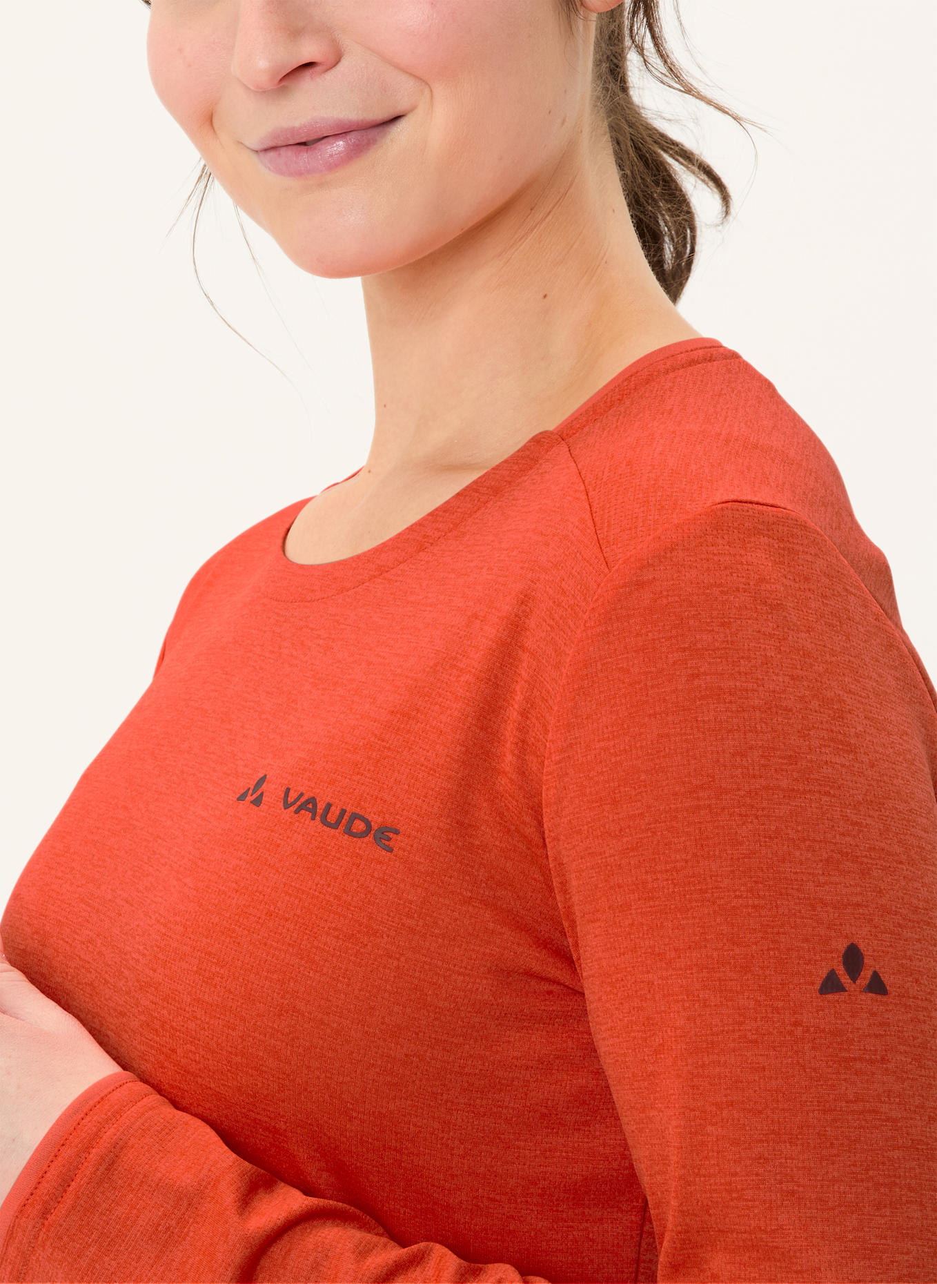 VAUDE Funktionsshirt W ESSENTIAL LS T-SHIRT: ROT